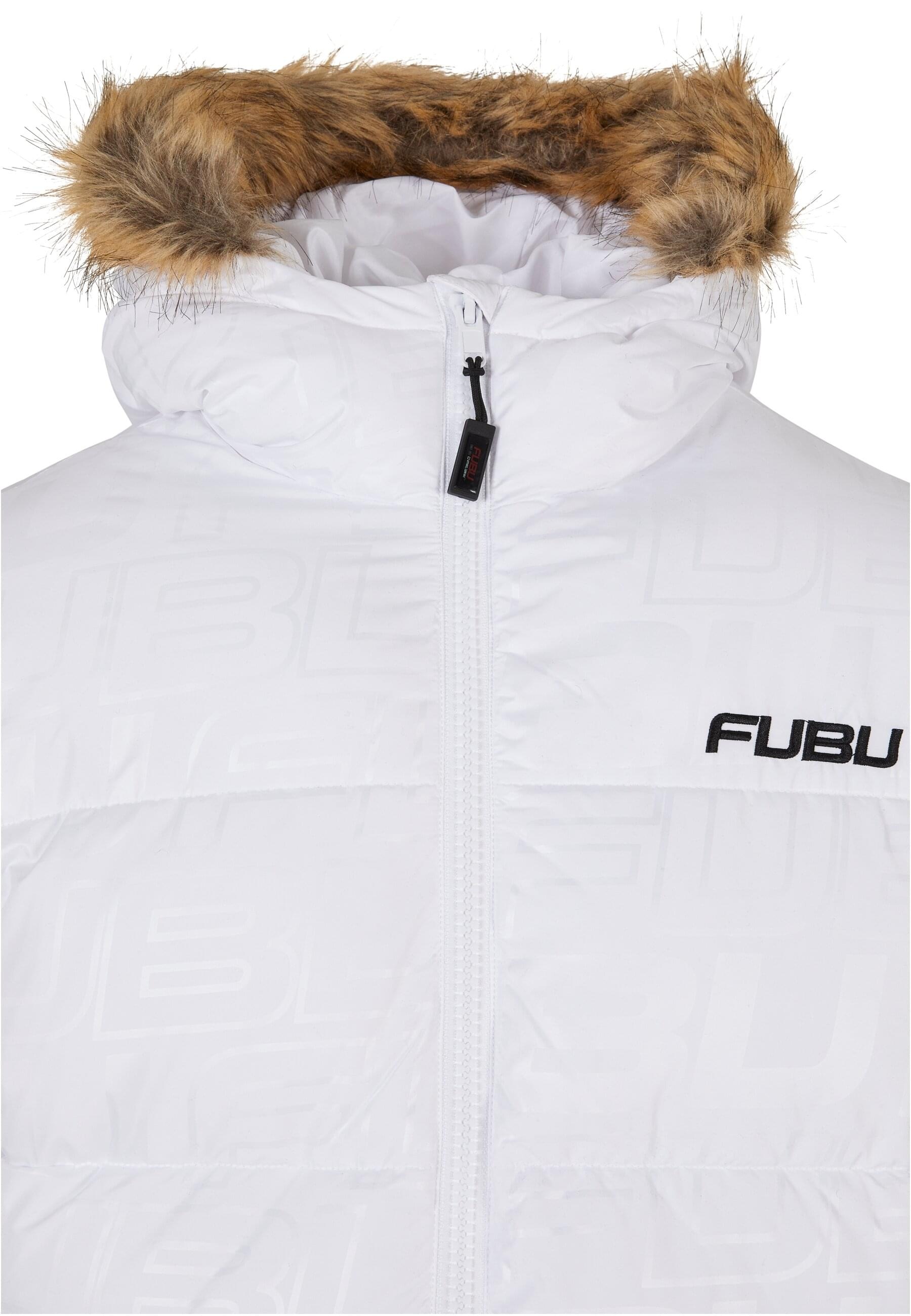 Fubu Winterjacke »Fubu Herren FM224-039-1 FUBU Corporate AOP Puffer Jacket«, (1 St.), mit Kapuze