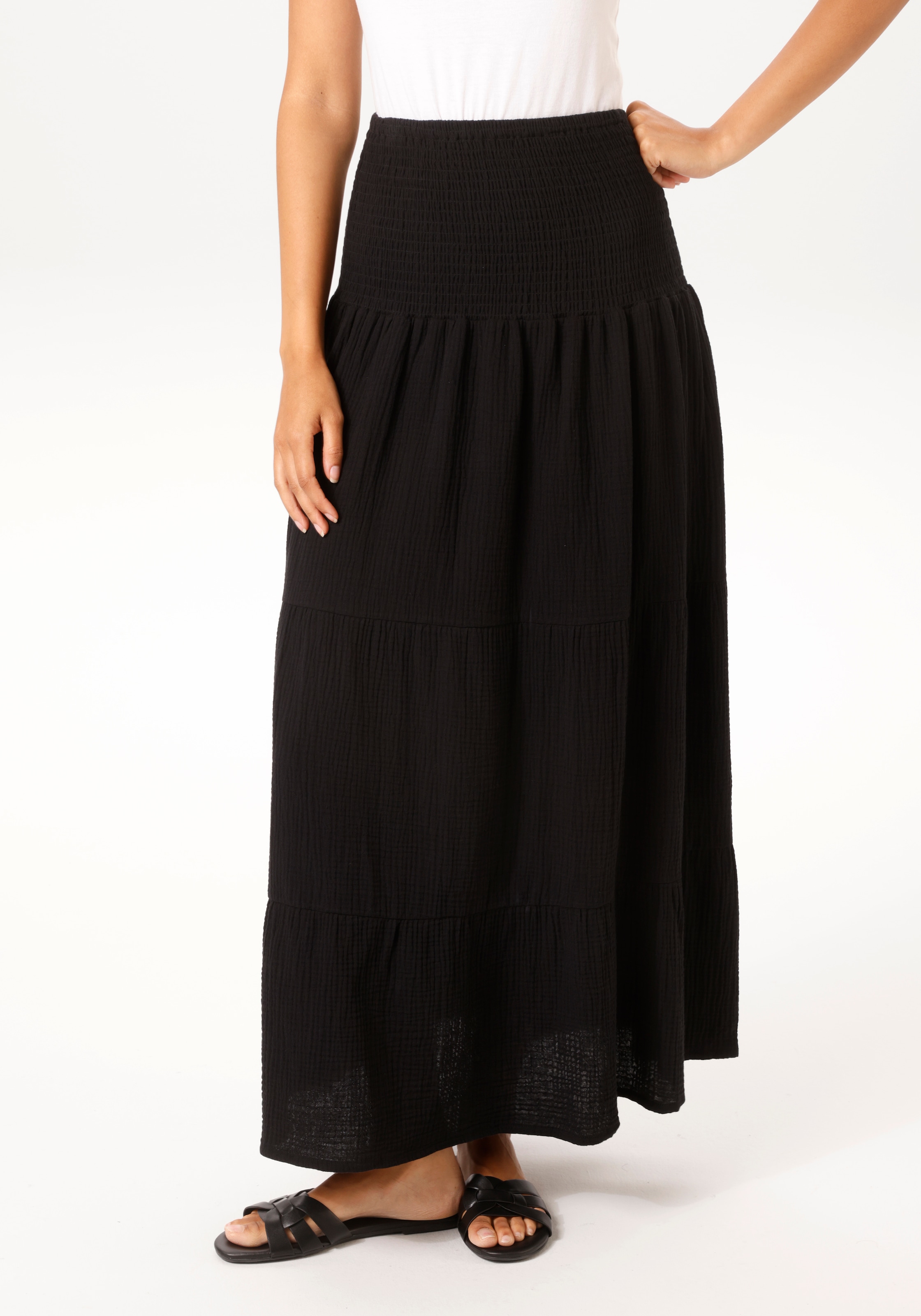 Aniston CASUAL Sommerkleid - auch als Maxirock tragbar