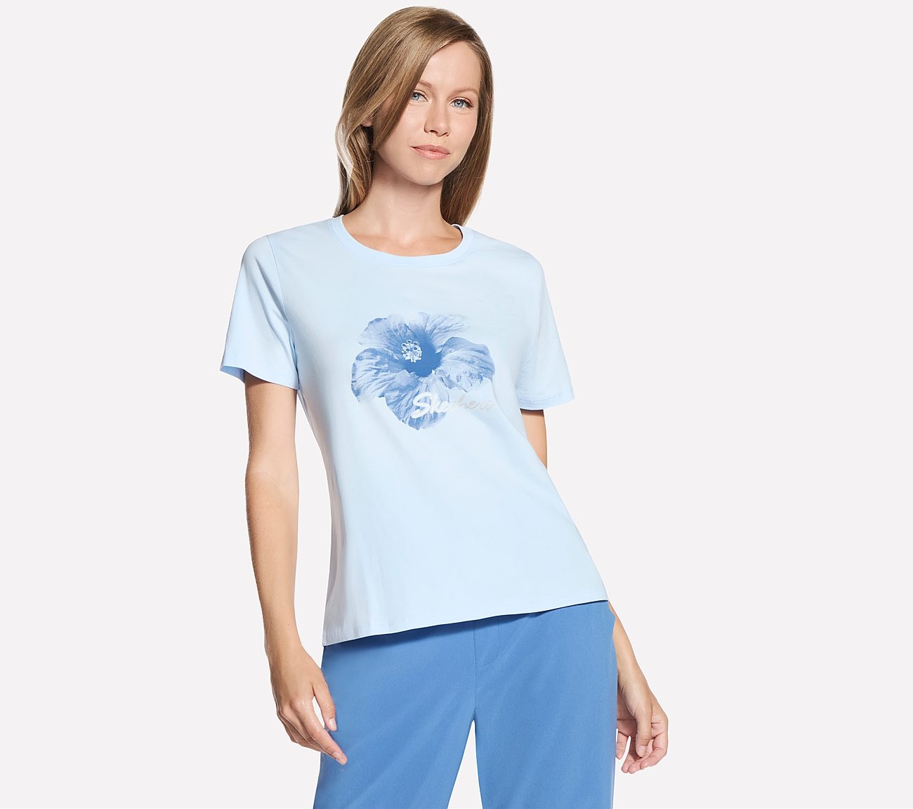 Skechers T-Shirt "Womens T- Shirt" aus Baumwolle und Elasthan, für Erwachsene, auch in großen Größen
