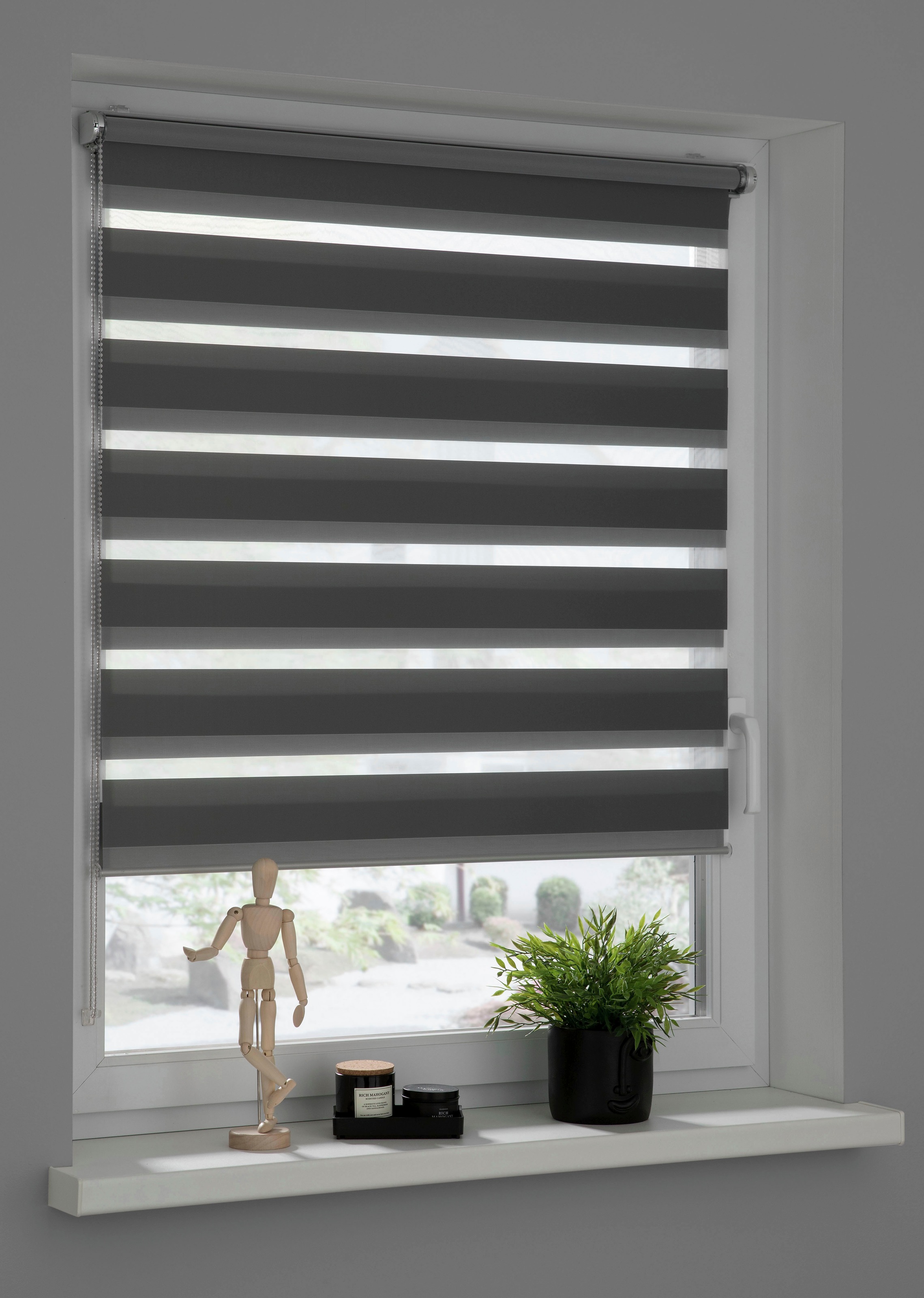 SCHÖNER WOHNEN-Kollektion Doppelrollo »Tilda« transparent Sichtschutz mit Bohren/ohne Bohren freihängend geklemmt, silberne oder weiße Rollo-Technik