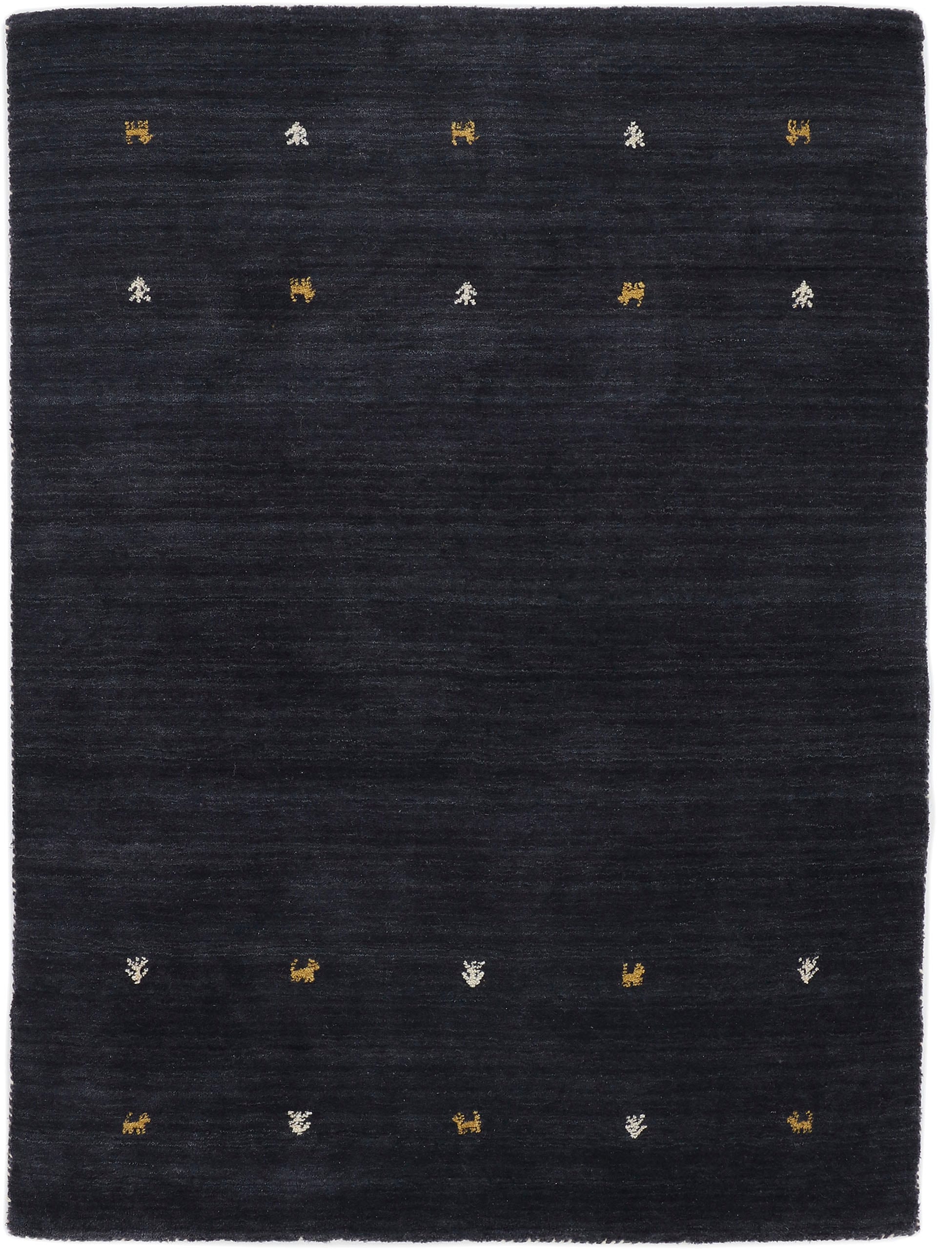 carpetfine "Gabbeh Uni, auch als Läufer und Rund erhältlich" rechteckig 15 mm Höhe reine Wolle, handgewebt, Gabbeh Loom Tiermotiv, große Farbauswahl