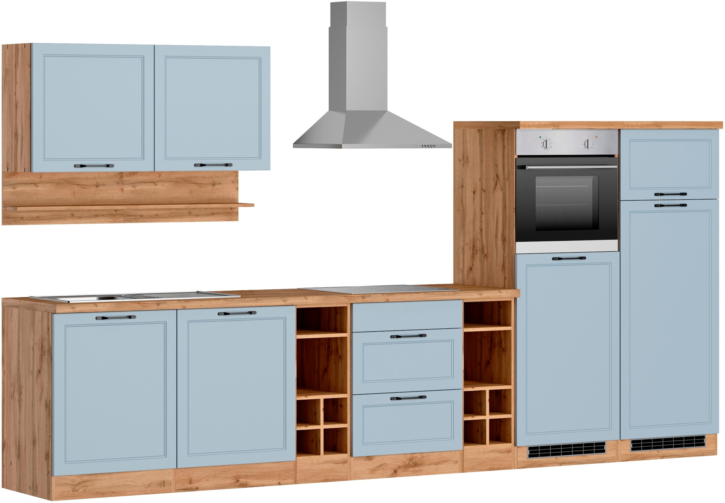 Kochstation Küche »KS-Lana«, 360 cm breit, wahlweise mit oder ohne E-Geräte