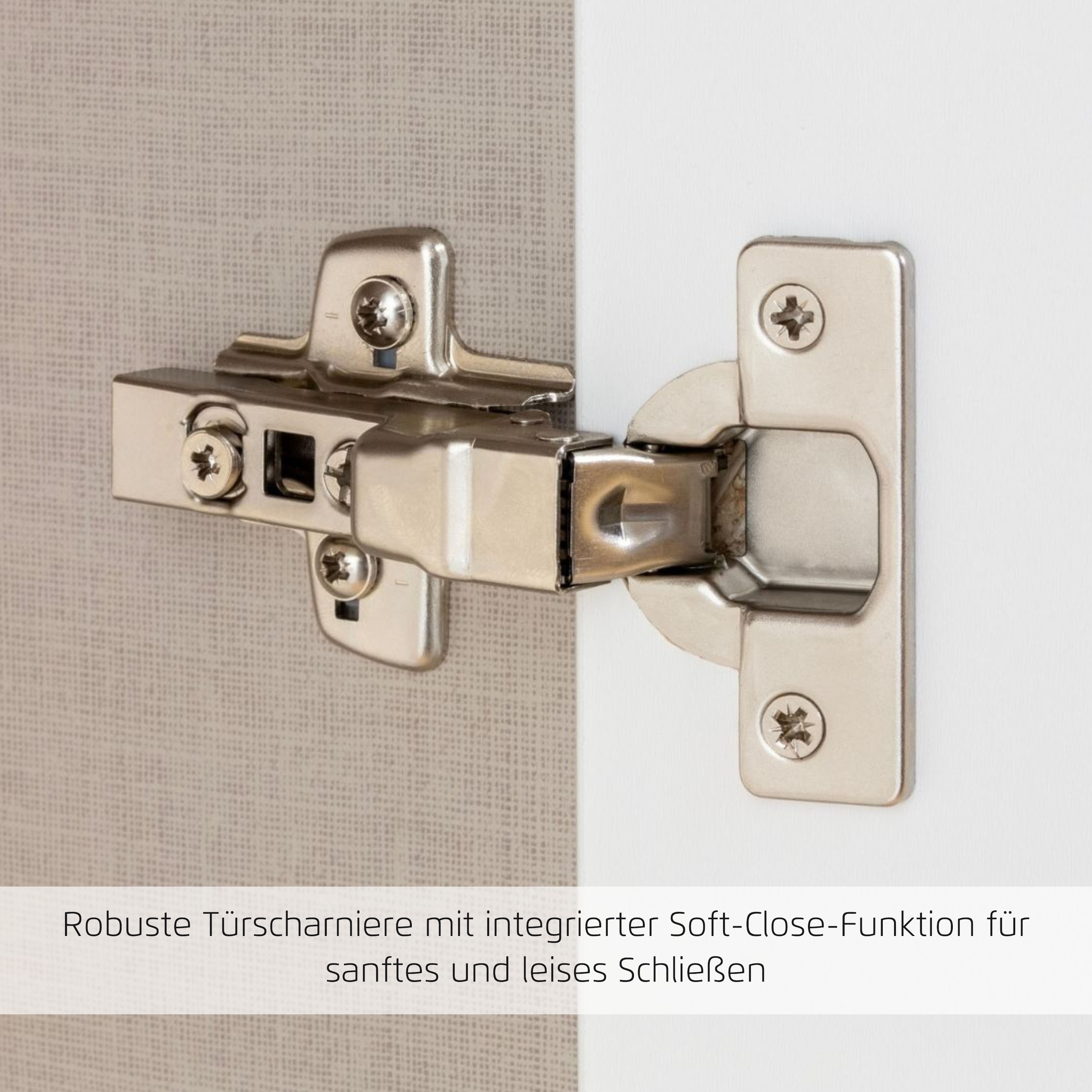 rauch Kombikommode »Sideboard Schubladenkommode AGORDO mit Dekor- oder Hochglanzfront«, (in zwei Griff-Farben, Breite 120 cm inkl. Soft-Close-Funktion), vier große Schubladen, mit insgesamt 4 Einlegeböden MADE IN GERMANY