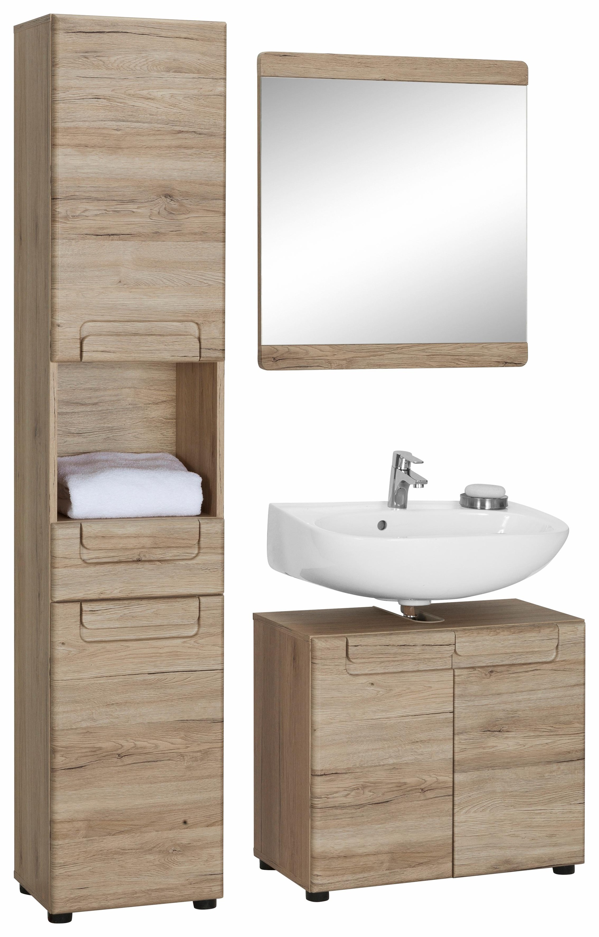 trendteam Badmöbel-Set Malea, (Set, 3 St.)
