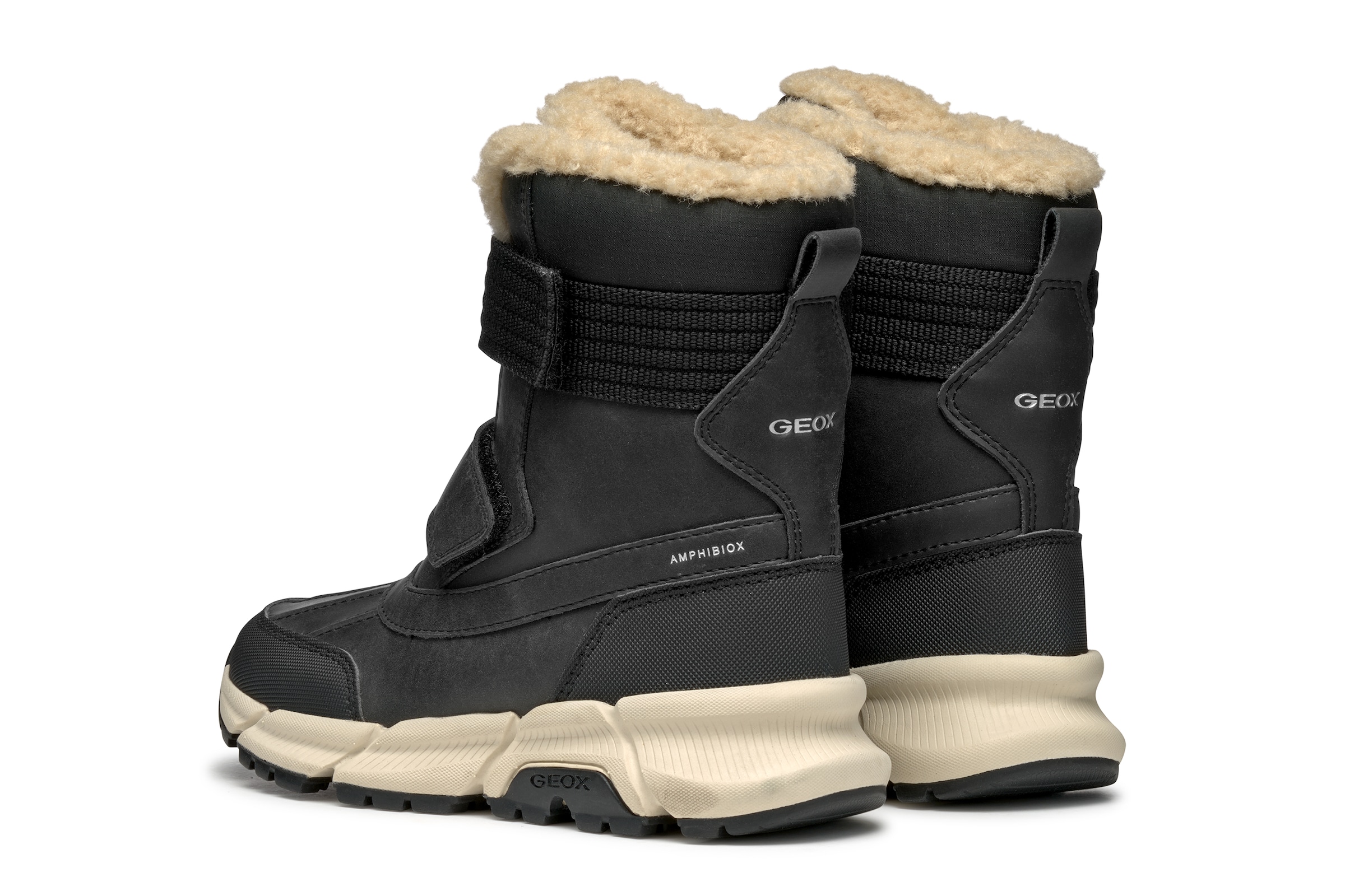 Geox Winterstiefel »J FLEXYPER PLUS BOY«  Snowboots, Klettstiefel mit Warmfutter, Größenschablone zum Download
