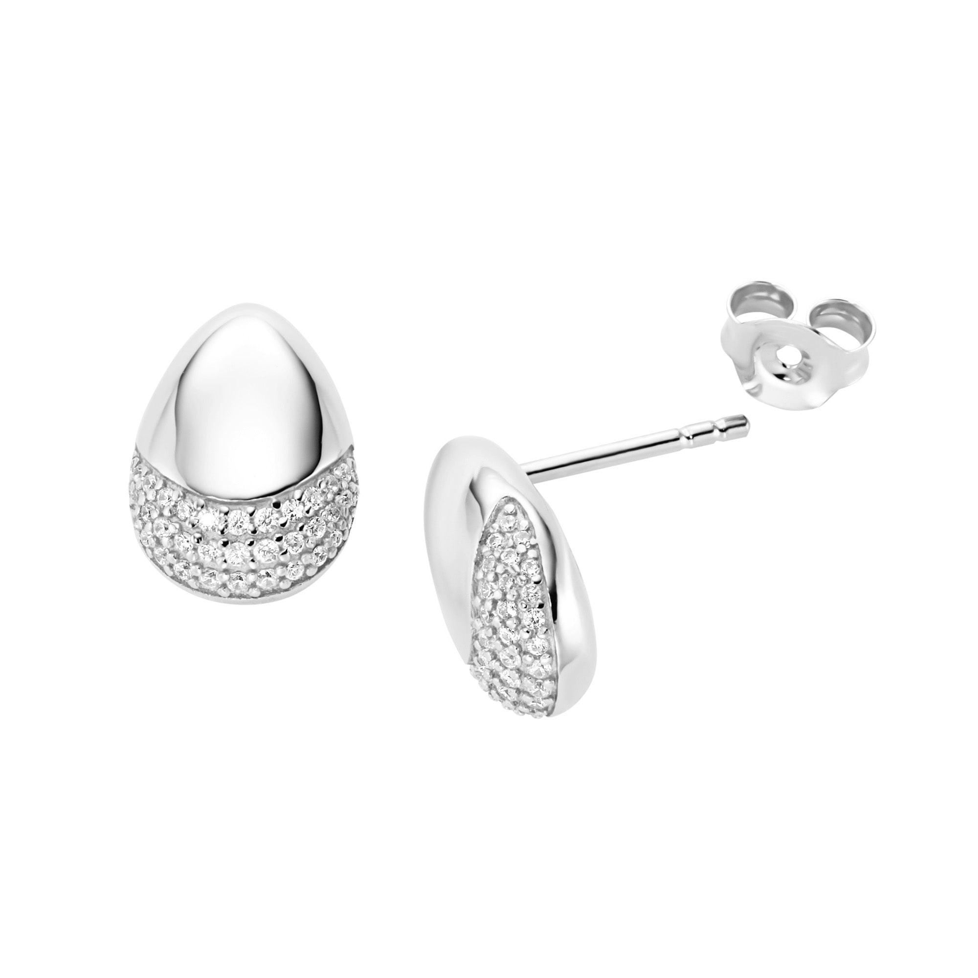 GIORGIO MARTELLO MILANO Paar Ohrstecker »mit weißen Zirkonia, Silber 925«