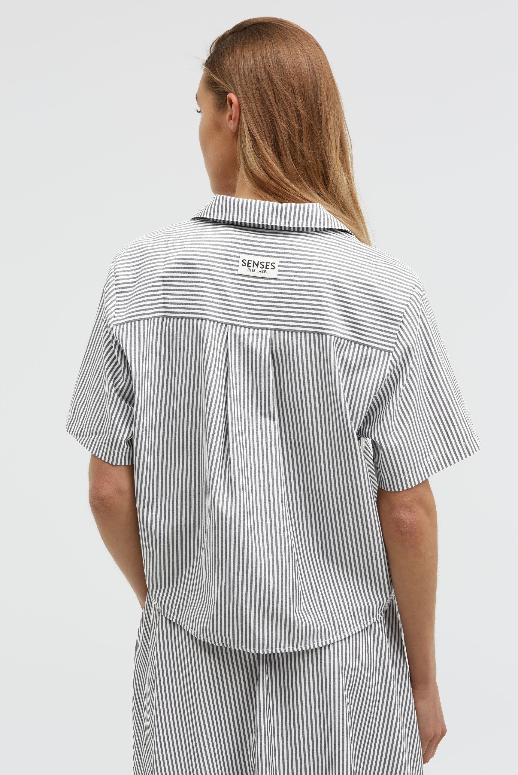 SENSES.THE LABEL Schlupfbluse mit Kellerfalte im Rücken