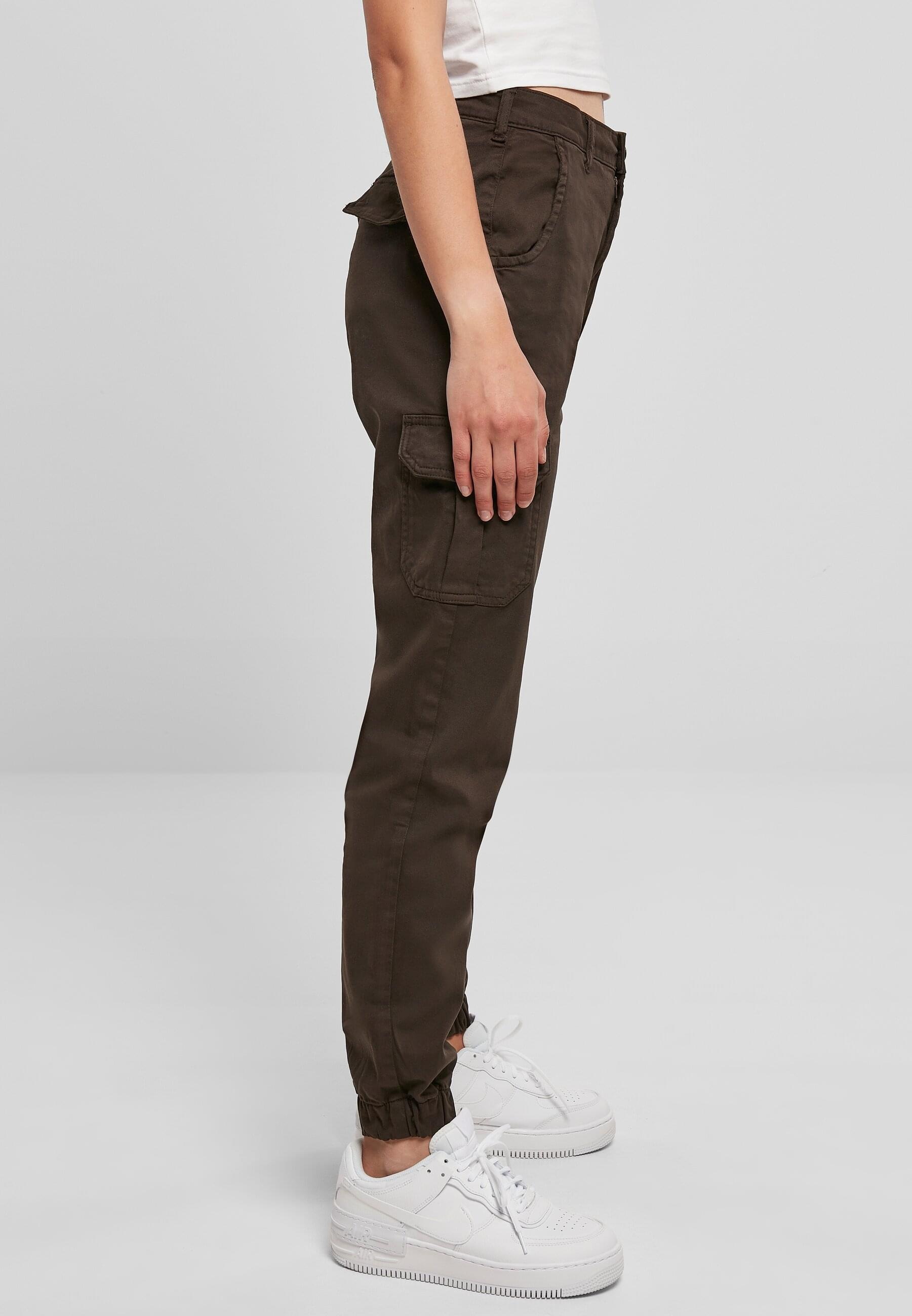 URBAN CLASSICS Cargohose »Urban Classics Damen Ladies High Waist Cargo Pants«, (1 tlg.)