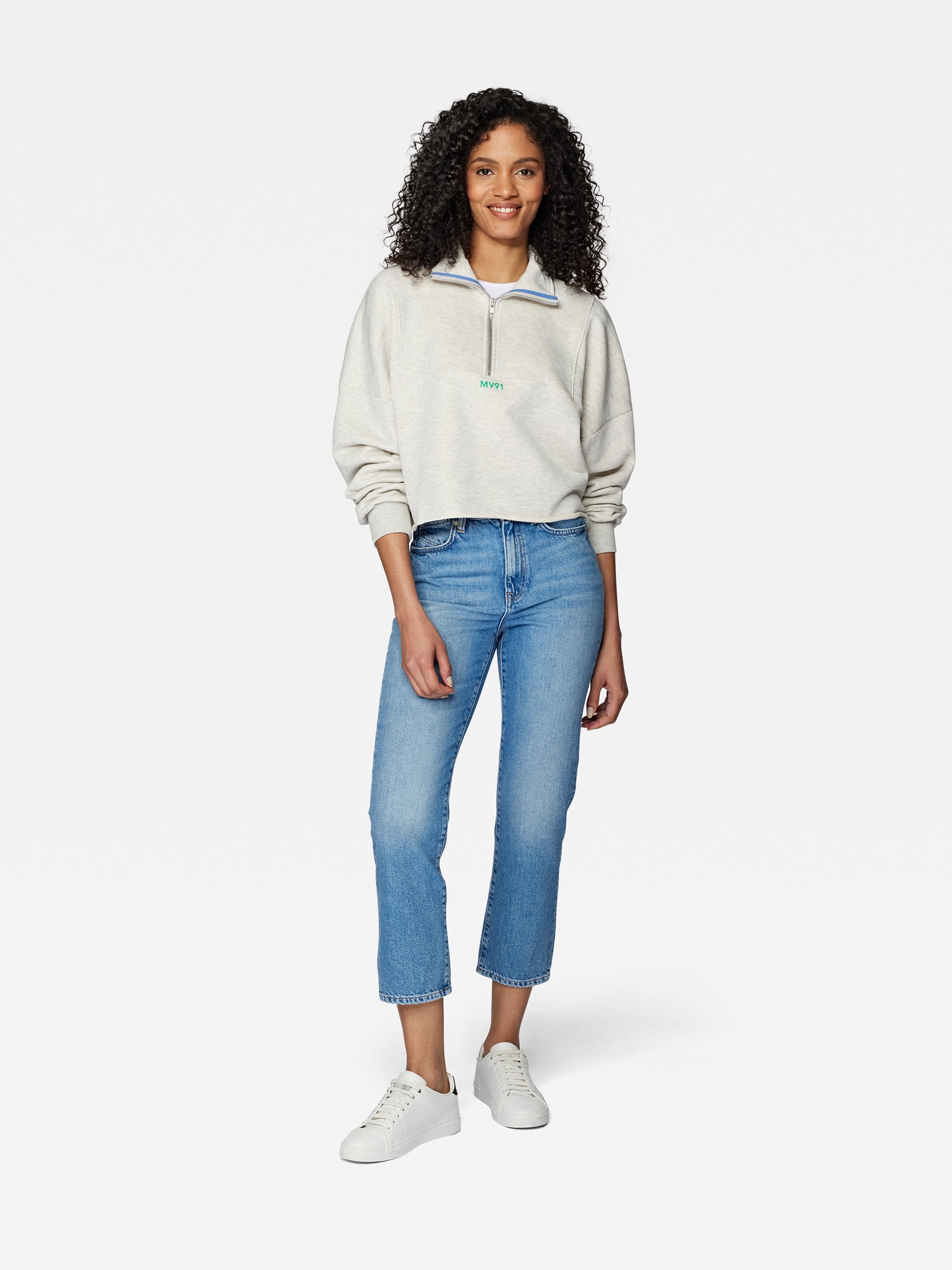 Mavi Langarmshirt »ZIP UP SWEATSHIRT«, Sweatshirt mit Reißverschluss