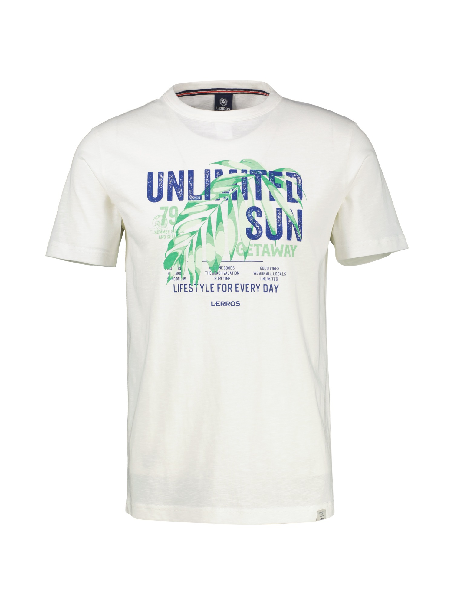 LERROS T-Shirt »LERROS Herren T-Shirt mit Brustprint«
