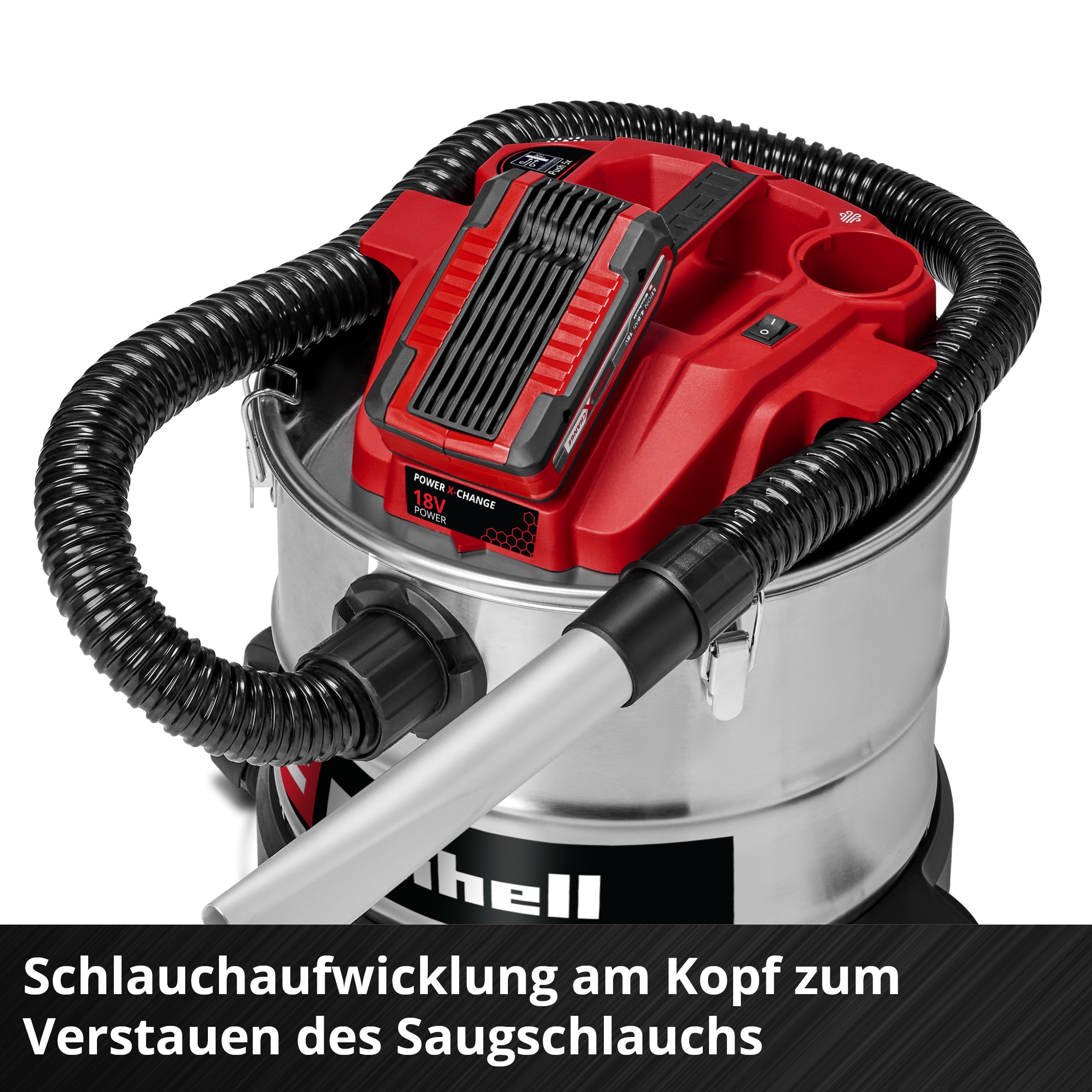 Einhell Aschesauger »Akkubetrieben, TE-AV 18/15 Li C-Solo« ohne Akku und Ladegerät