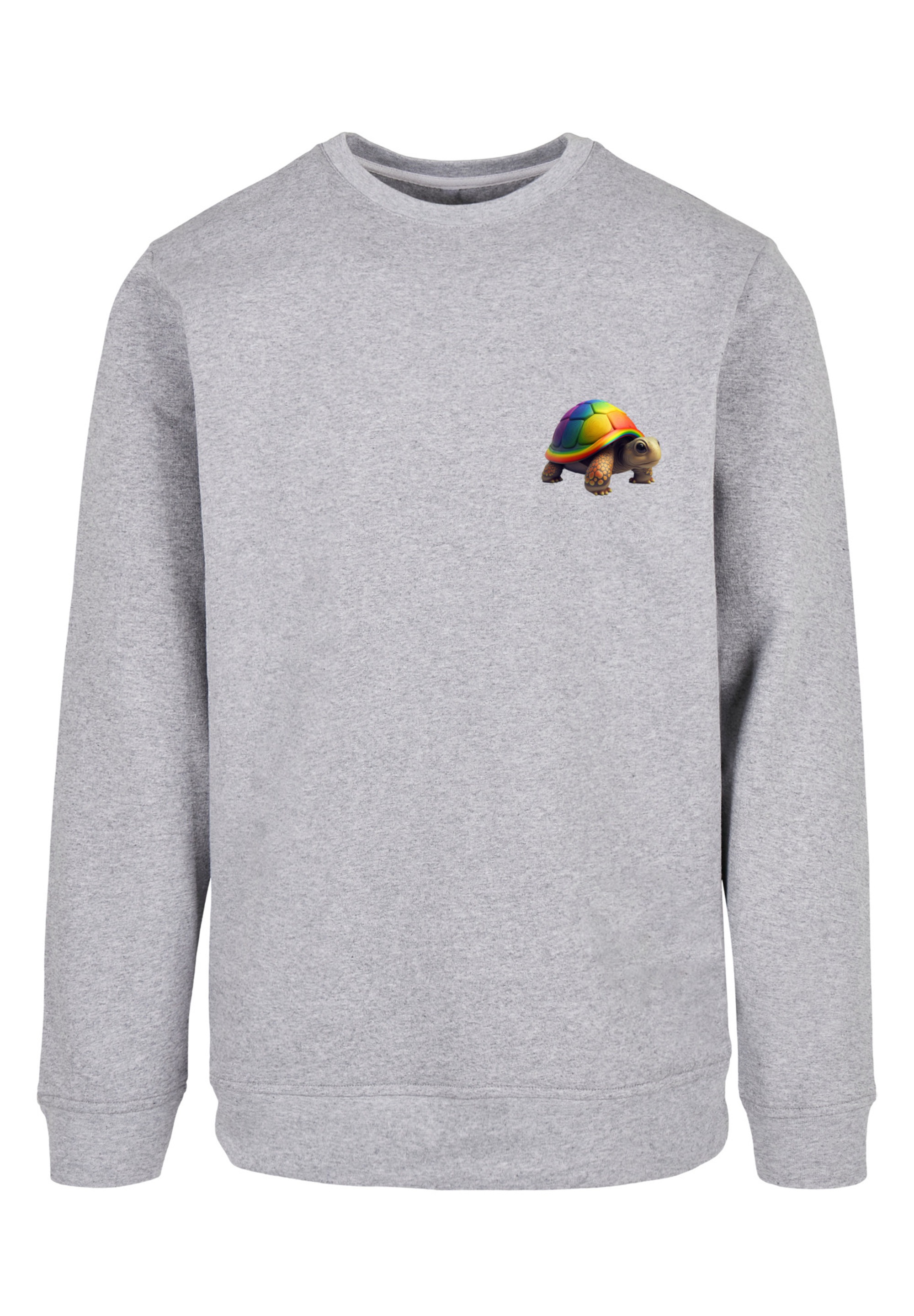 F4NT4STIC Kapuzenpullover »Rainbow Turtle CREWNECK«, Print