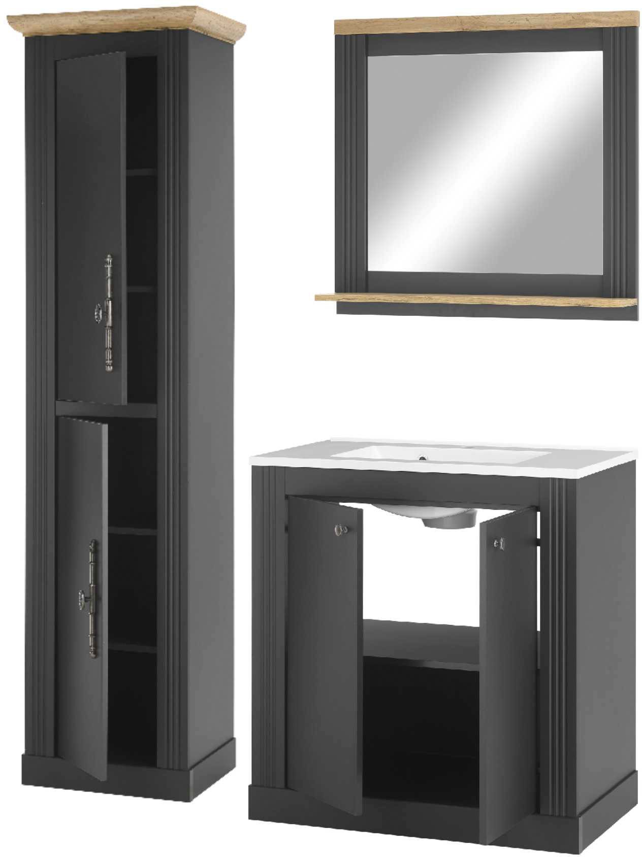 Thumbnail - OTTO home Badmöbel-Set "WESTMINSTER, Bad im Landhausstil, 3-teiliges Badezimmer" 3 Stk. tlg.