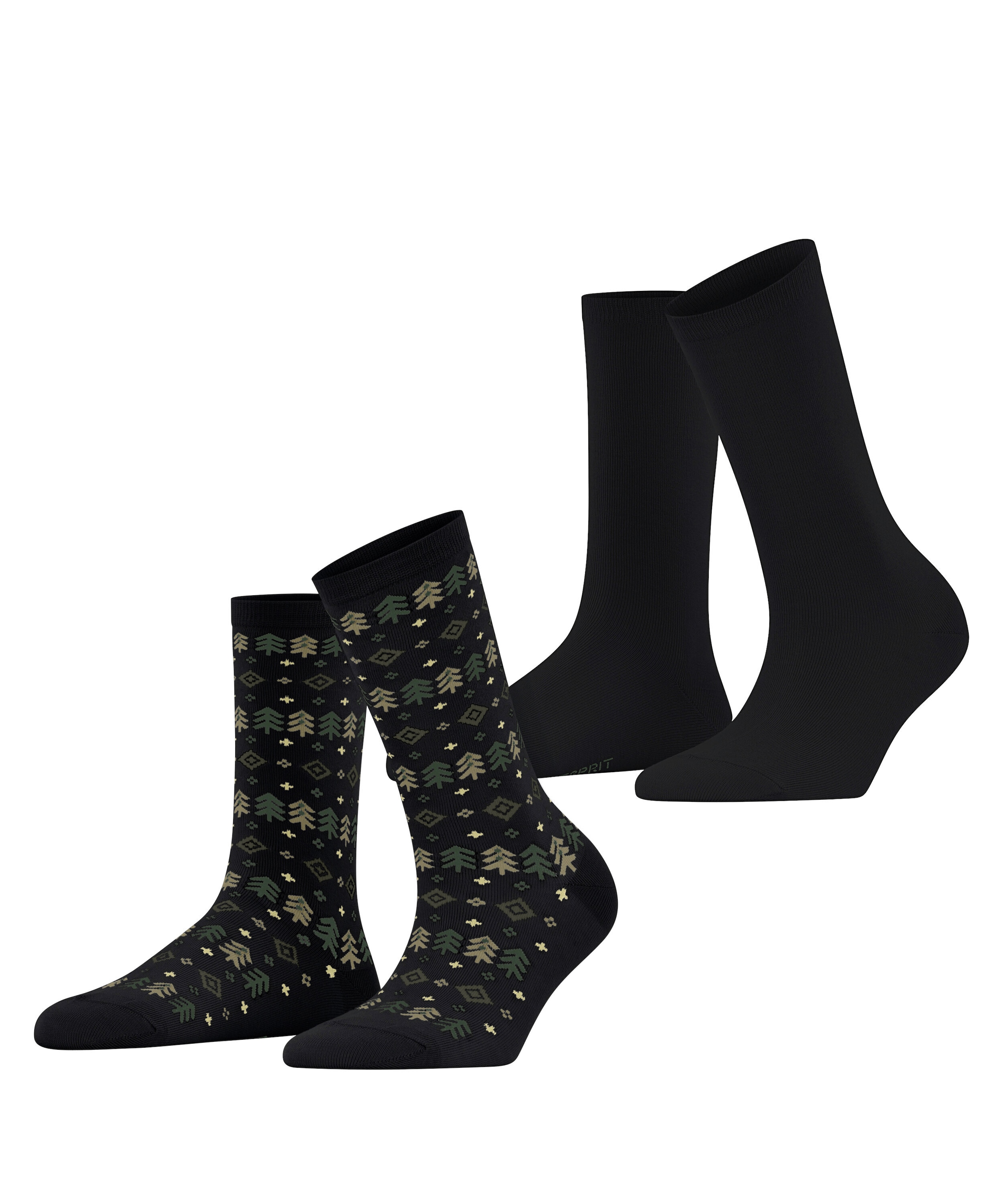 Esprit Socken »Frosty Trees 2-Pack« 2 Stk. tlg.