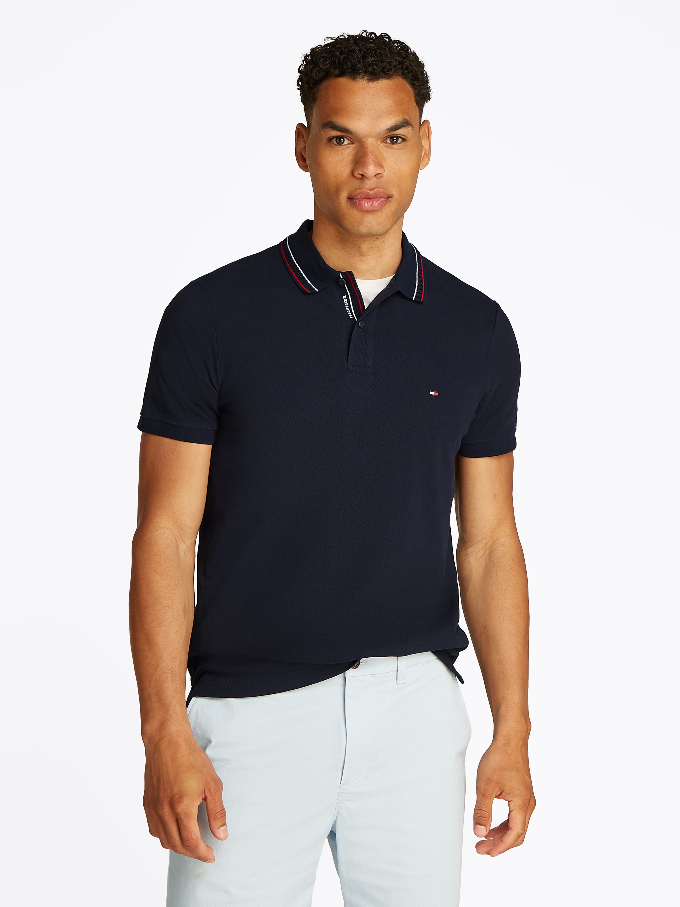 Tommy Hilfiger "PLACKET INTEREST REG POLO" günstig online kaufen