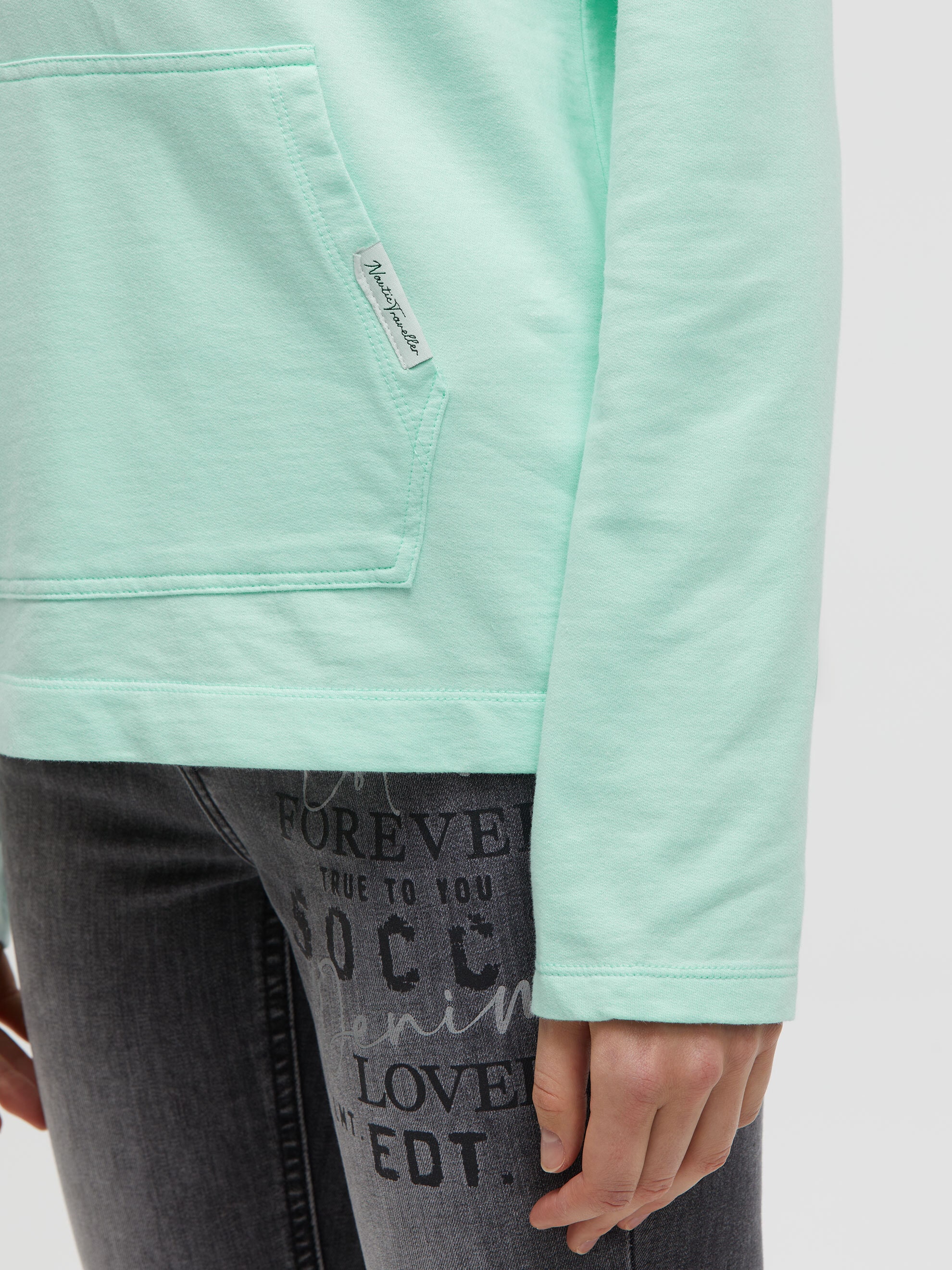 SOCCX Kapuzensweatshirt , mit Pailletten-Schriftzug
