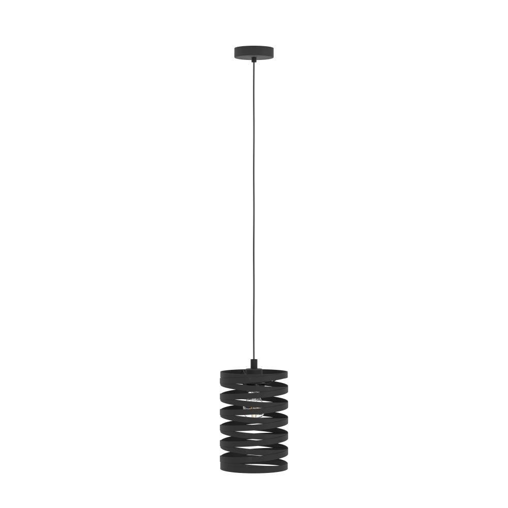 EGLO Hängeleuchte »CREMELLA«, 1 flammig, Leuchtmittel E27 | ohne Leuchtmittel, Hängelampe, Hängeleuchte aus Stahl in Schwarz, E27 Fassung, Ø 18 cm