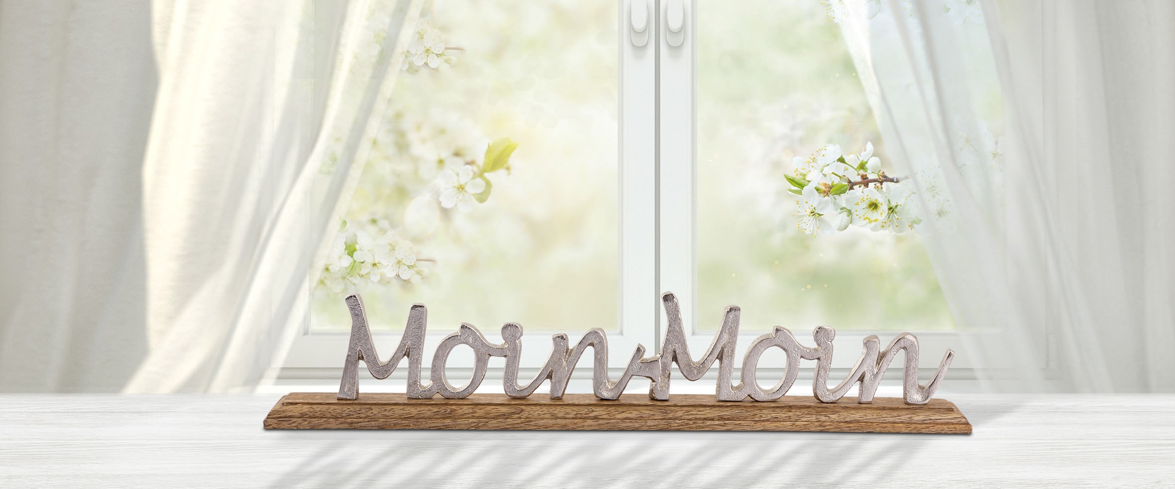 my home BAUR | Holz aus Metall, Deko-Schriftzug auf Moin«, kaufen »Moin