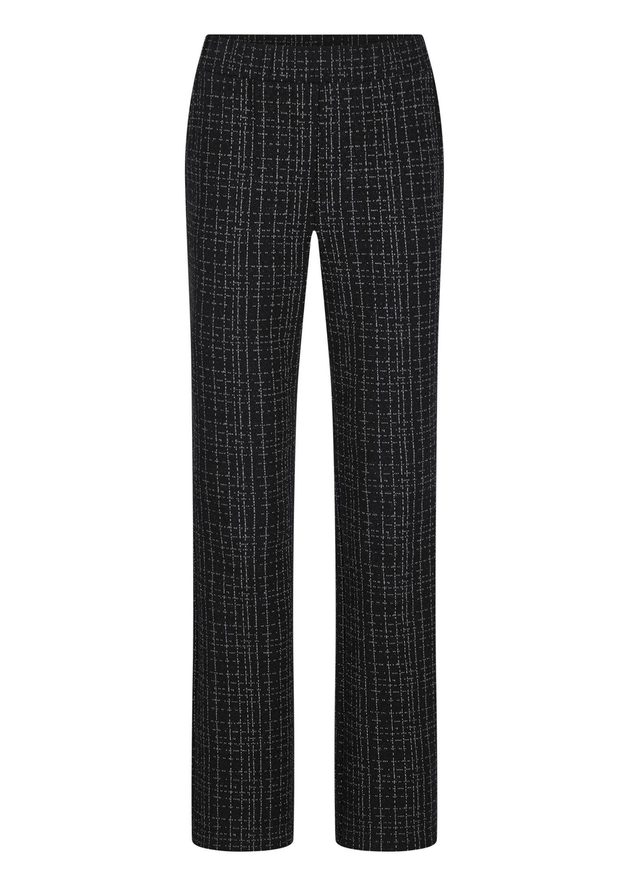 GOLDNER Stoffhose "Kurzgröße Elegante Businesshose VERA in Tweed" Schlupfbund