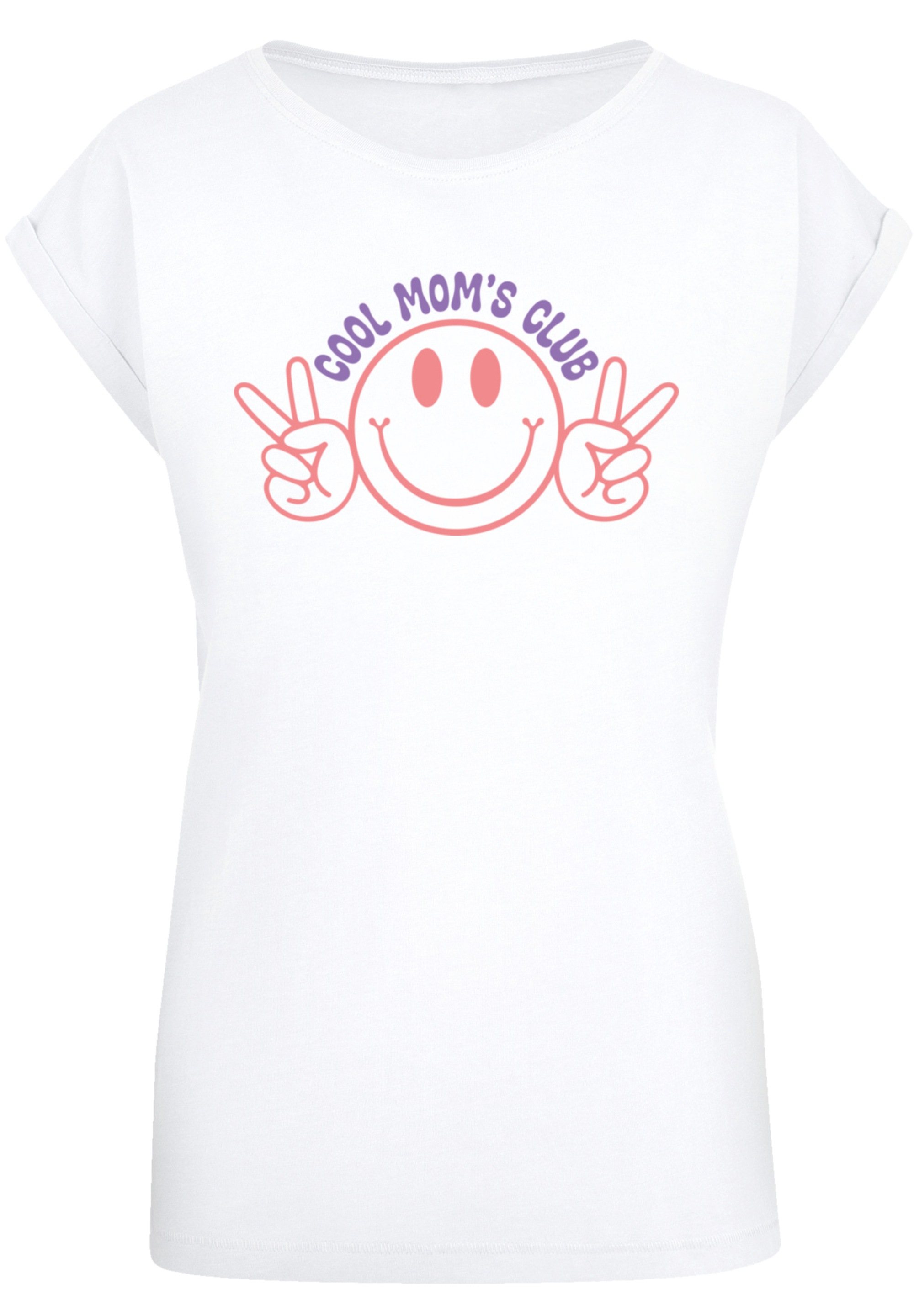 F4NT4STIC T-Shirt »Muttertag Cool Moms Club Peace Zeichen Pastell«, Premium Qualität