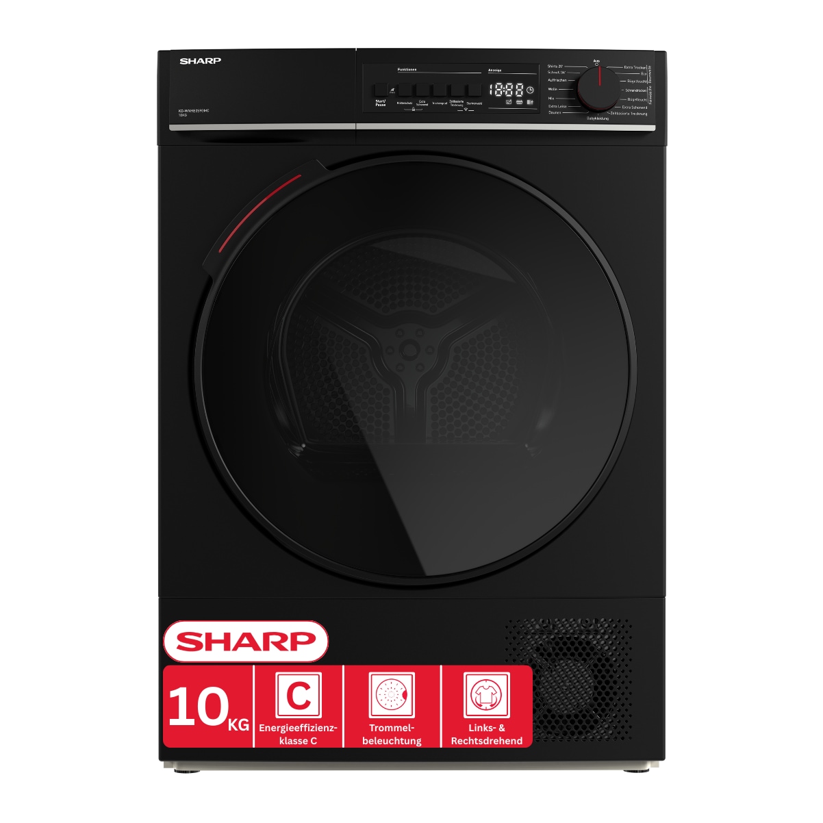 Sharp Wärmepumpentrockner »KD-WNHB0S9GMC-DE« WiFi & VeeZy App für smarte Steuerung per Smartphone