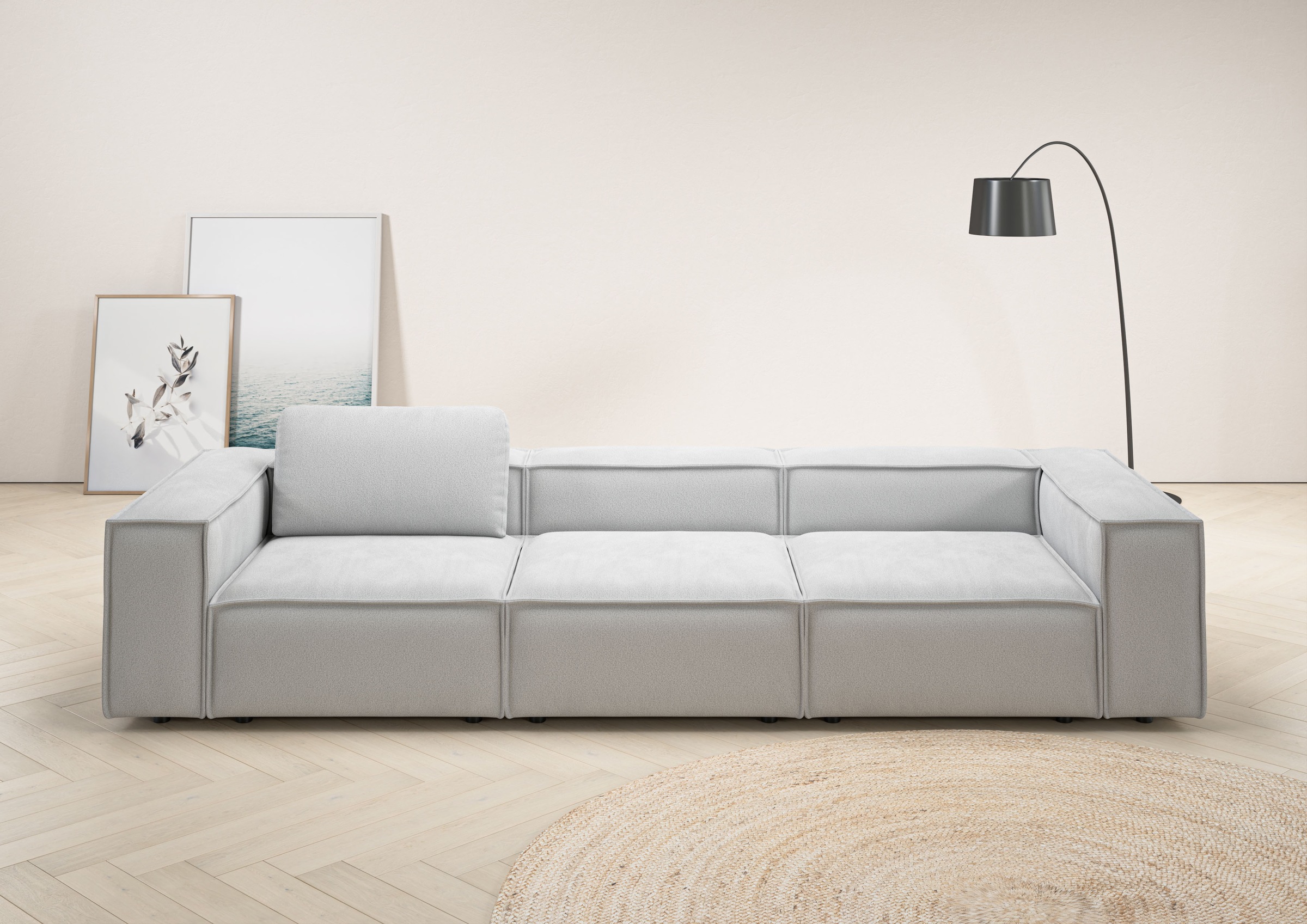 Home affaire 3,5-Sitzer "Watertown, modernes Big-Sofa XXL, 336 cm Breite, a günstig online kaufen