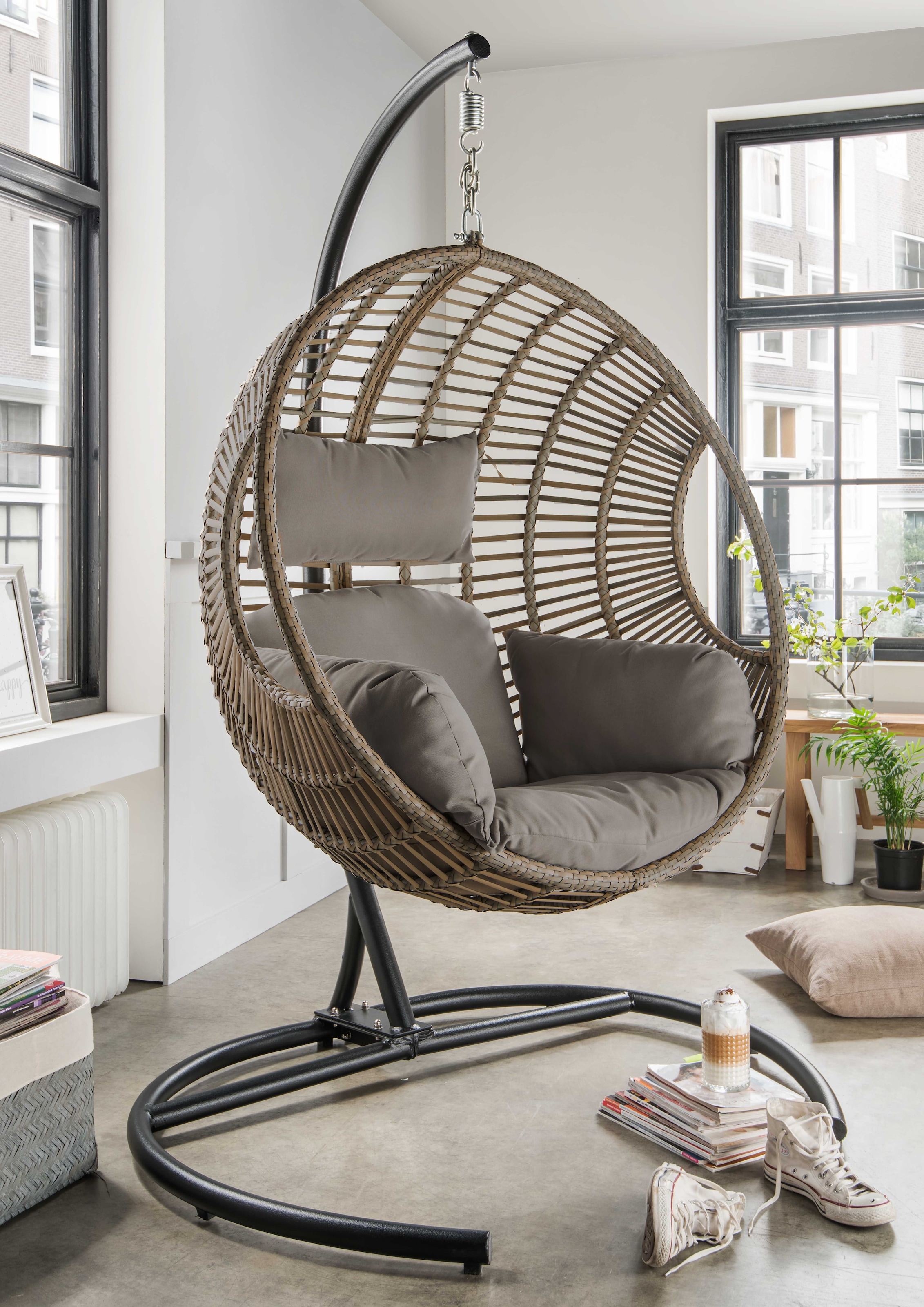 Destiny Hängesessel "COCO DE LUXE II", Stahl, Aluminium, Polyrattan, mit Ge günstig online kaufen