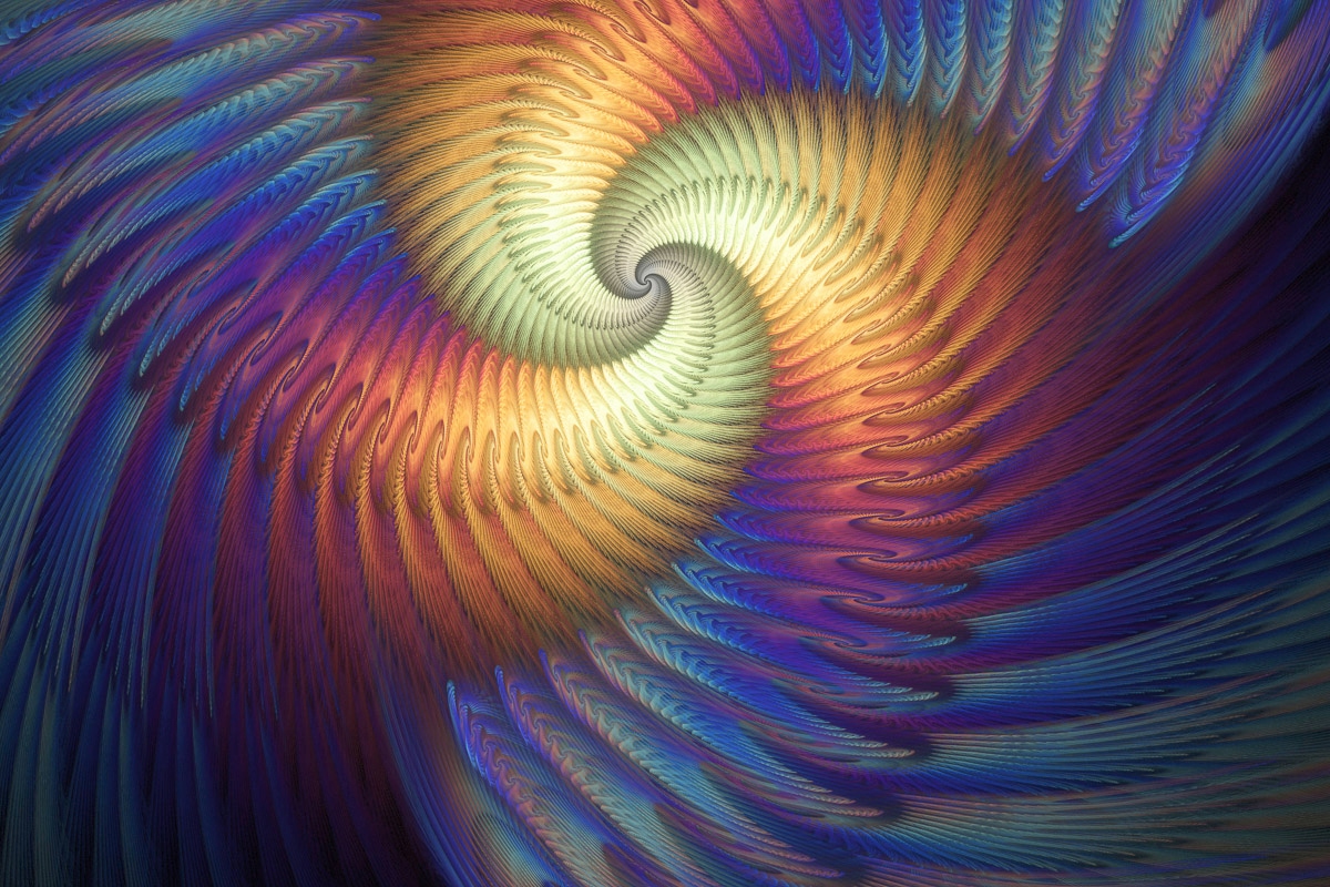 Papermoon Fototapete "Psychedelische Spirale"