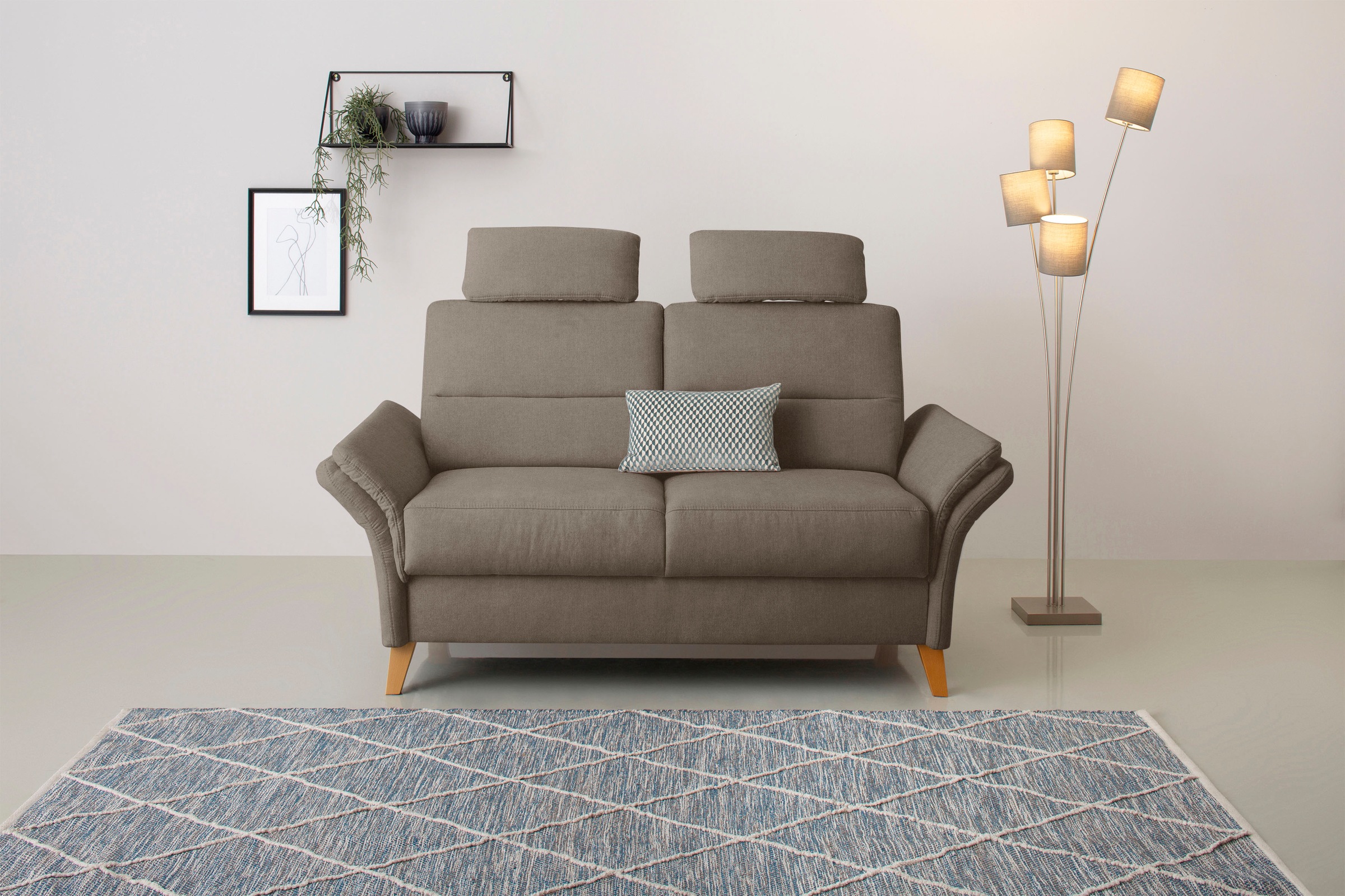 OTTO home 2-Sitzer "Westerland" Federkern-Polsterung. wahlweise mit Armlehnfunktion