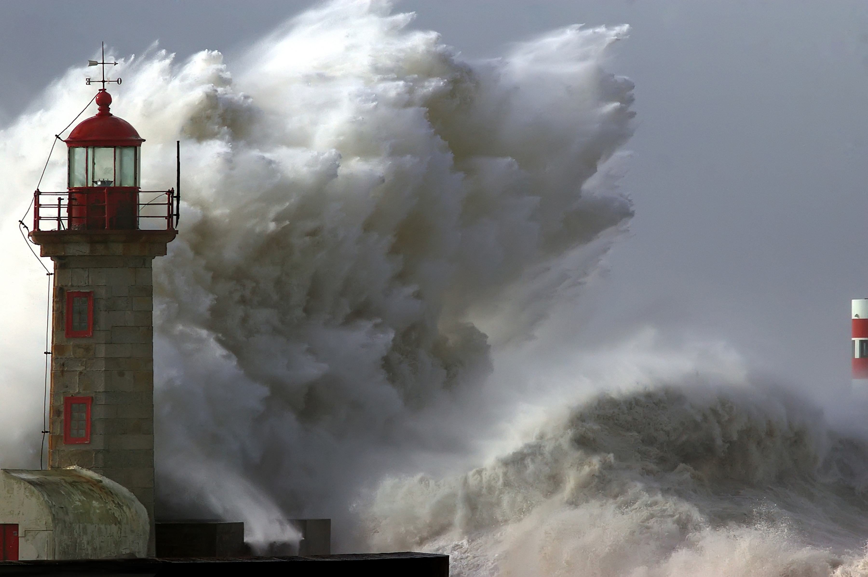 Papermoon Fototapete "Lighthouse in Storm" glatt
