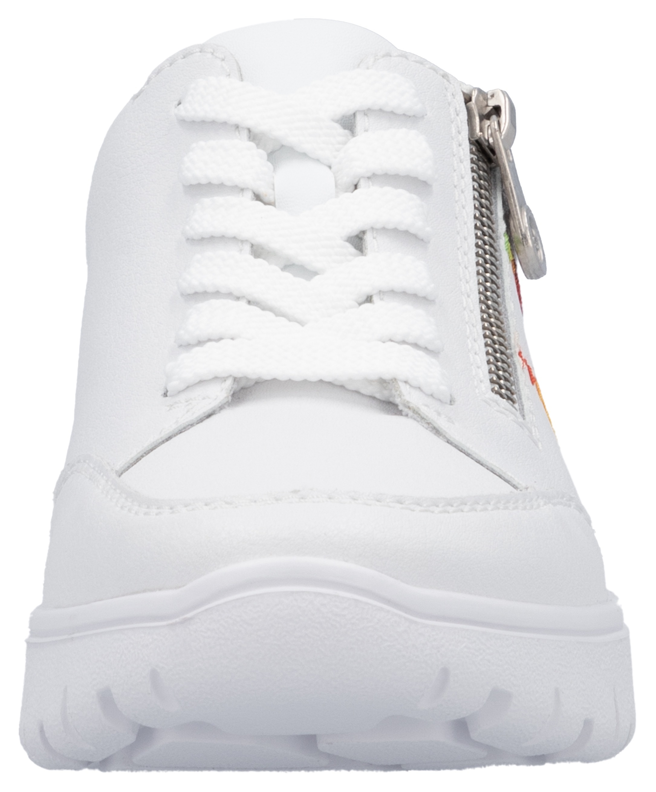 Rieker Sneaker, Schnürschuh, Halbschuh, Freizeitsneaker, seitlicher Reißverschluss
