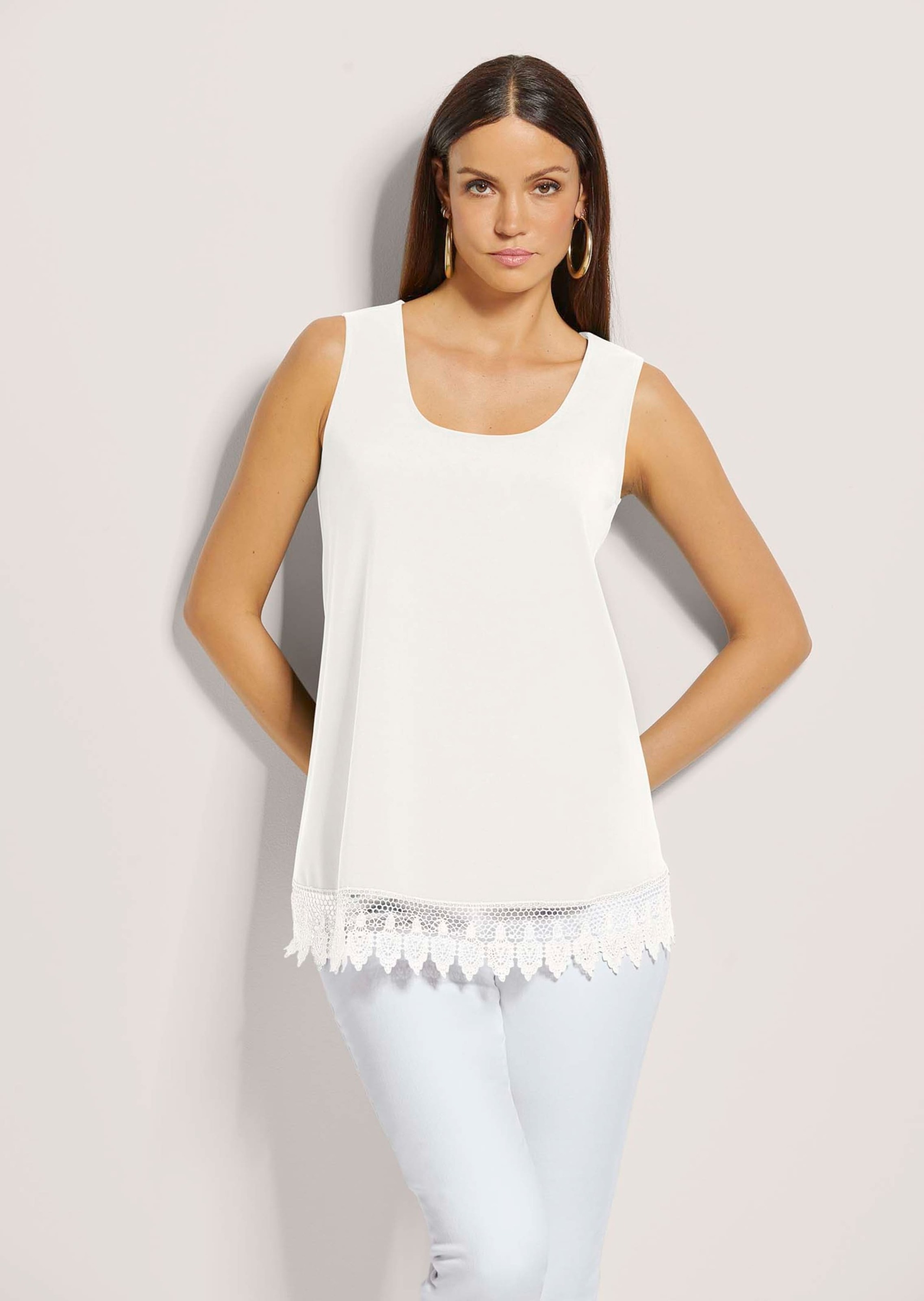 MADELEINE Blusentop »Blusentop Top mit Spitze«