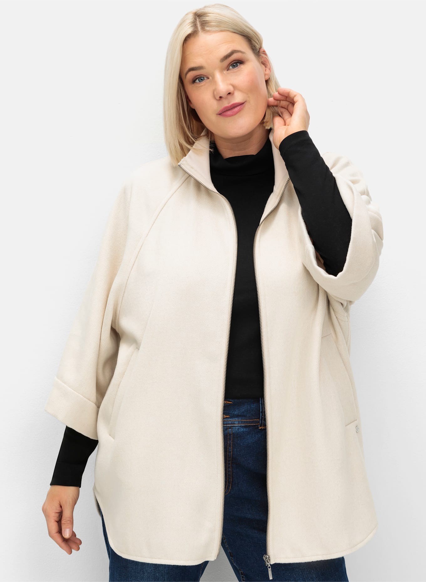 Sheego Cape ohne Kapuze günstig online kaufen
