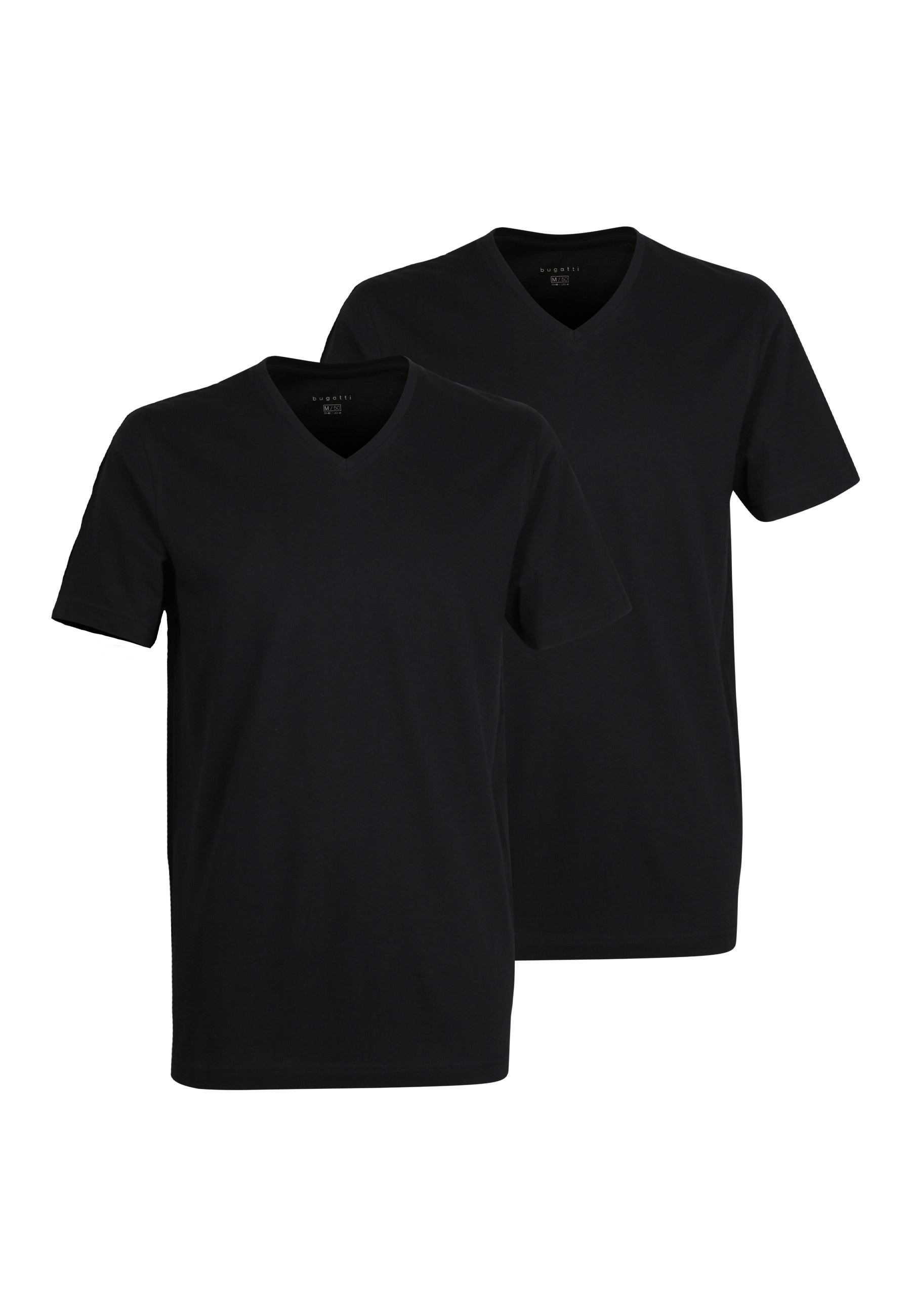 bugatti T-Shirt "Bari", (2er Pack), V-Ausschnitt, Kurzarm, basic, Baumwolle günstig online kaufen