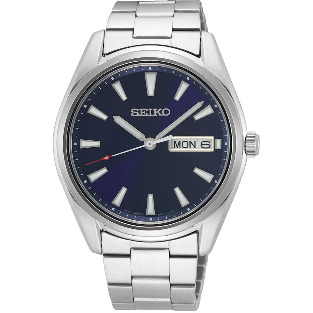 Seiko Quarzuhr »SUR341P1«, Armbanduhr, Herrenuhr, Datum, Saphirglas