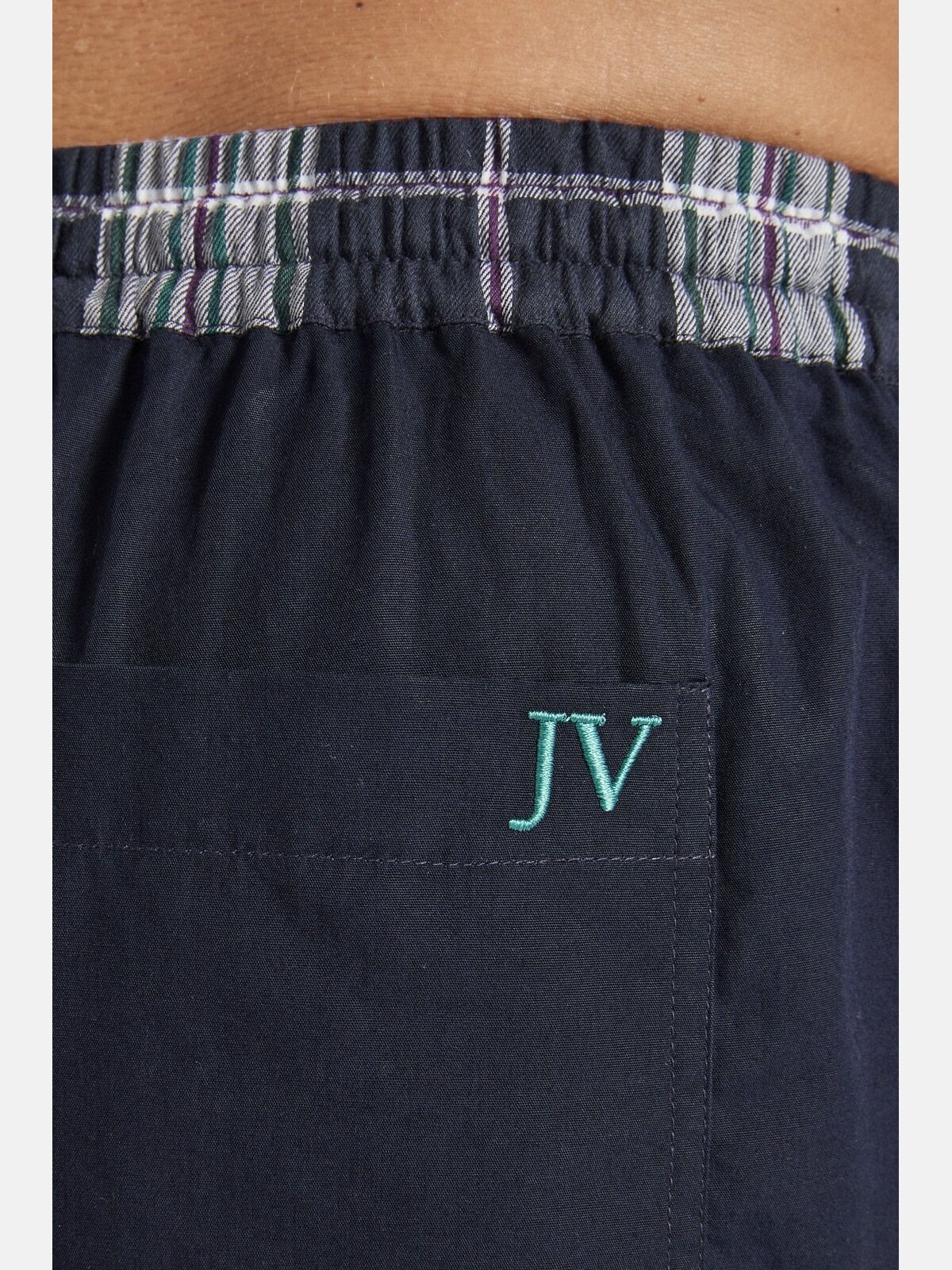 Jan Vanderstorm Pyjama »2er Pack Schlafhose RAWALD«, (2 tlg.), in kariert & unifarben