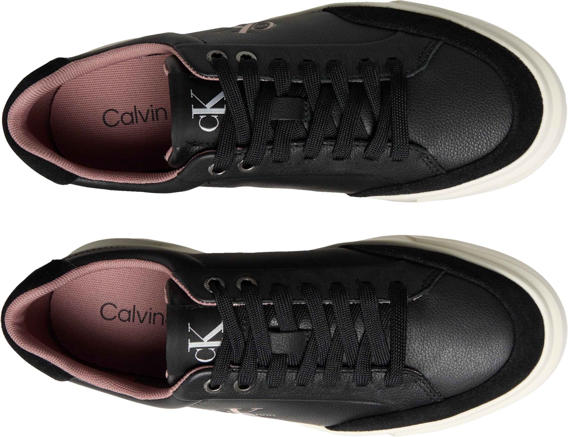 Calvin Klein Jeans Sneaker »BASKET CUPSOLE LACEUP LTH MIX«  Basket-Sneaker, Halbschuh, Schnürschuh mit Plateausohle