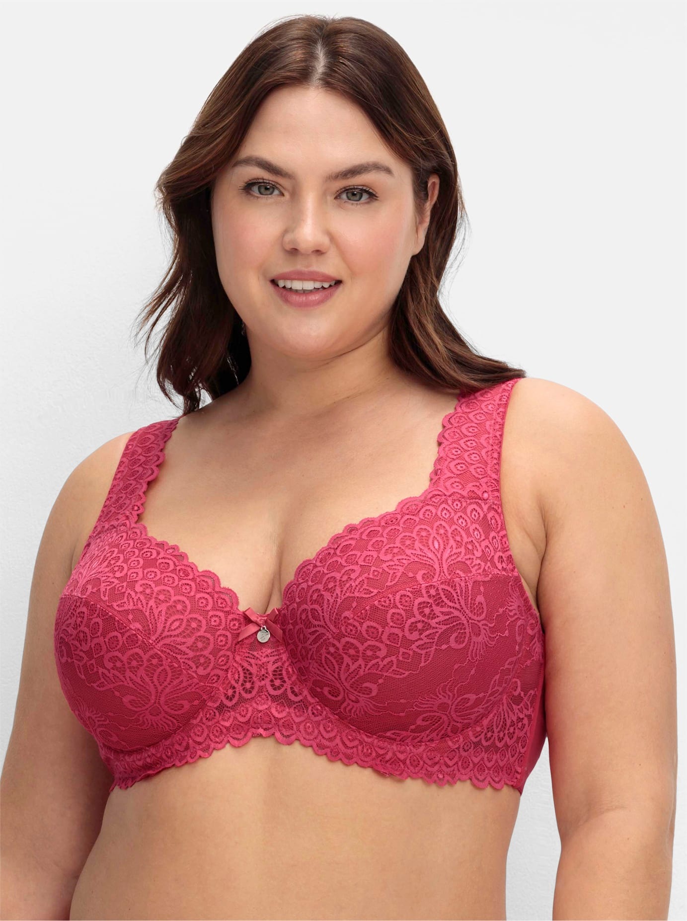 SHEEGO Damen Bügel-BH, Gr. 105, lila, 85% Polyamid, 15% Elasthan, BHs