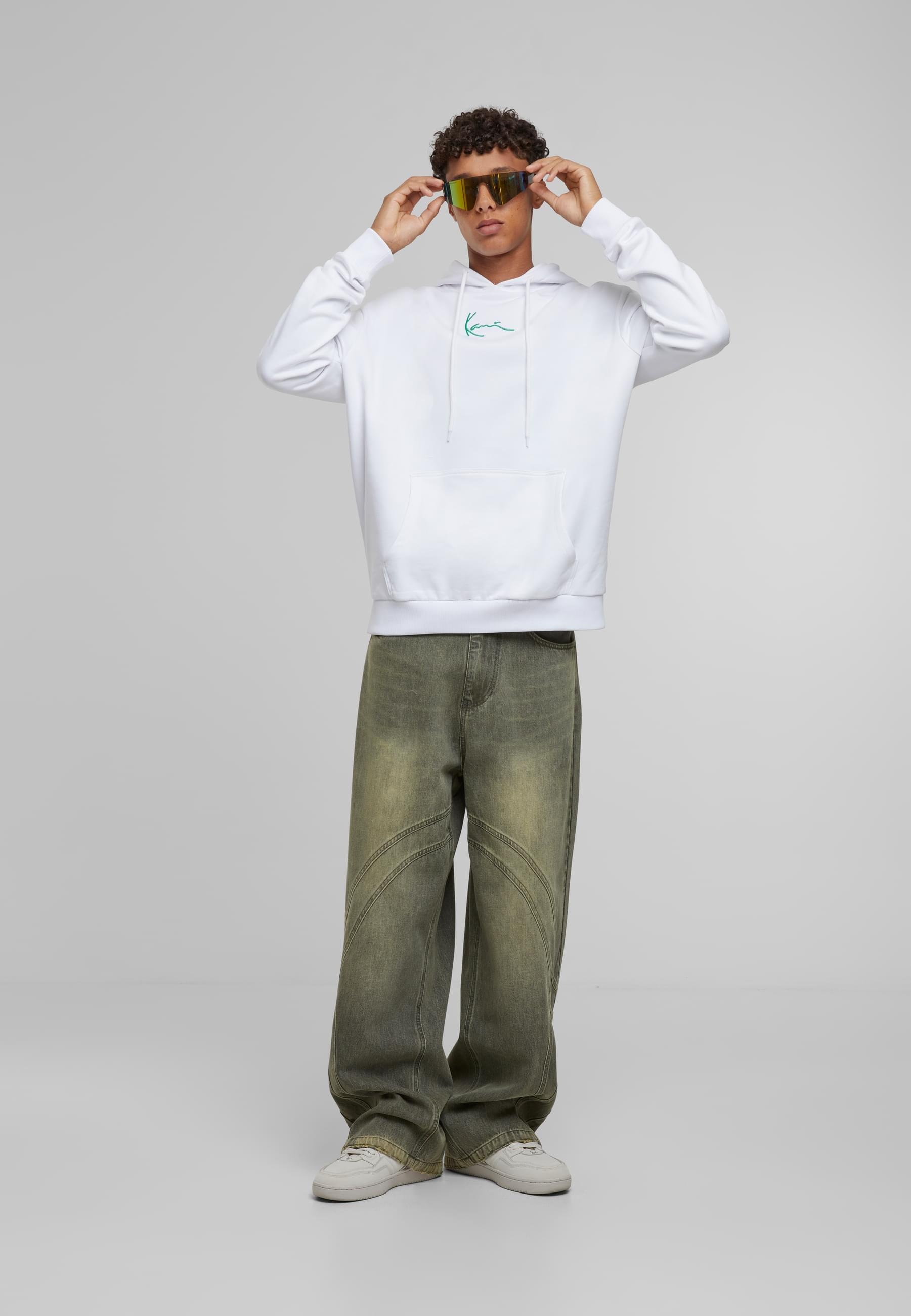 Karl Kani Kapuzensweatshirt »Karl Kani Small Signature Green Logo Hoodie«, (1 tlg.)