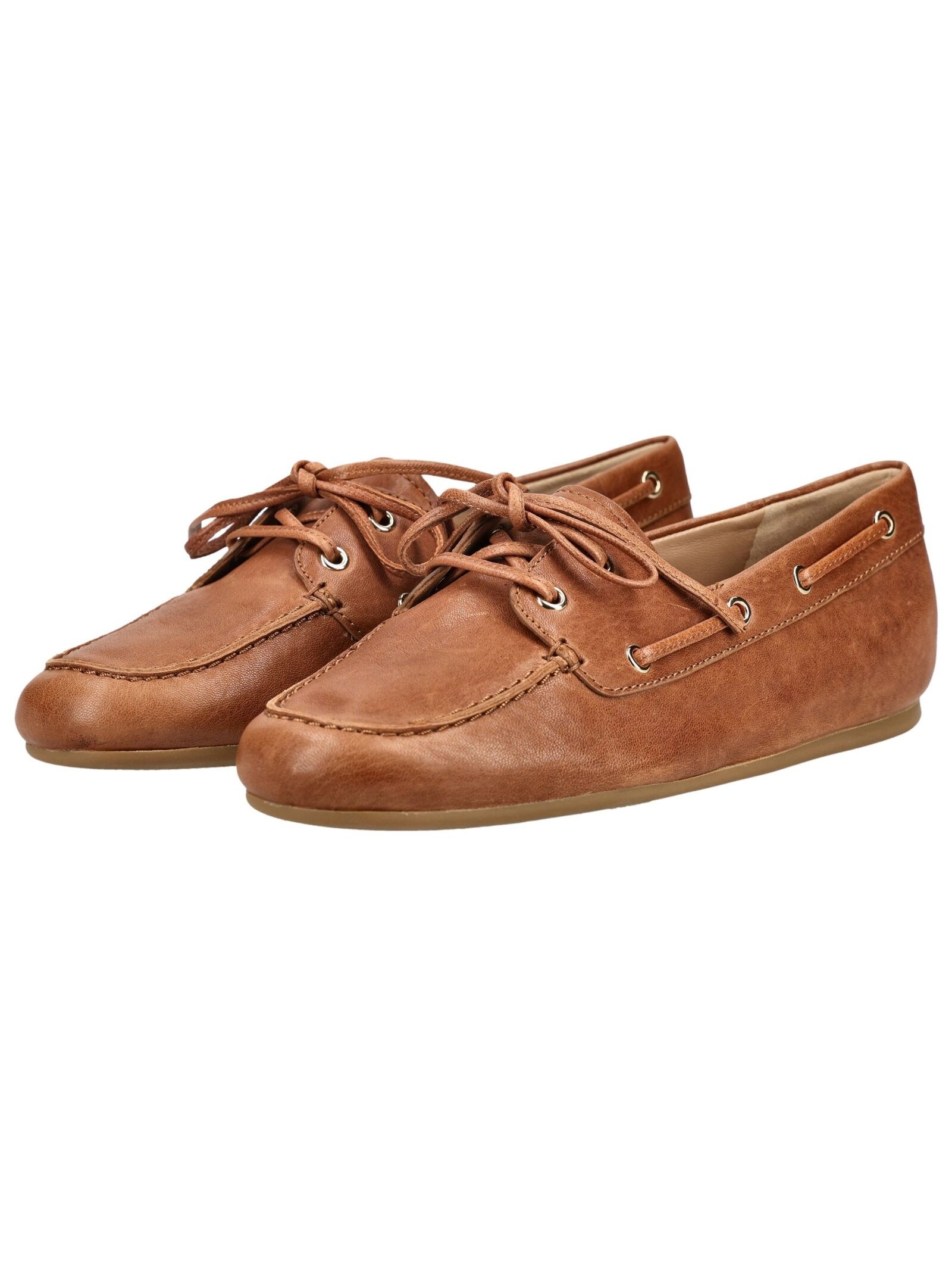 Bootsschuh HÖGL "Högl Halbschuhe Leder", Herren, Gr. 39, camel, Leder, Schuhe Bootsschuh 3