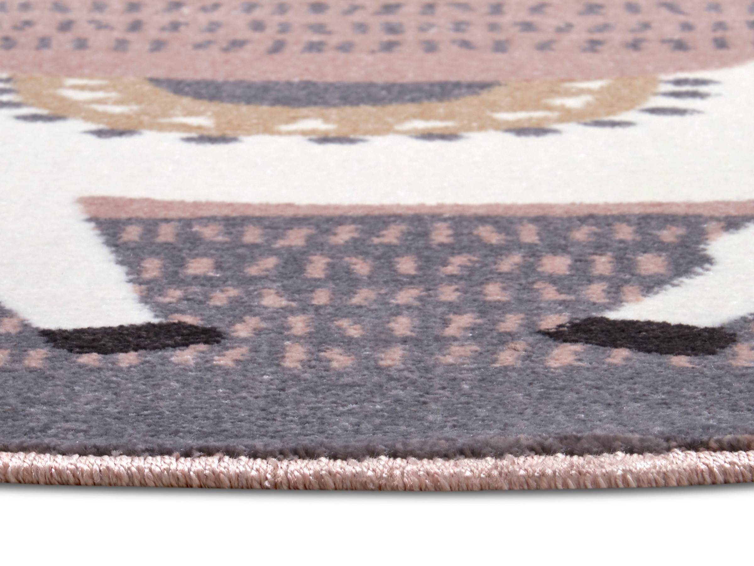 HANSE Home Teppich »Alpaca Dolly«, rund, 9 mm Höhe, Farbenfrohes Design, Spielunterlage, Tiere, strapazierfähig