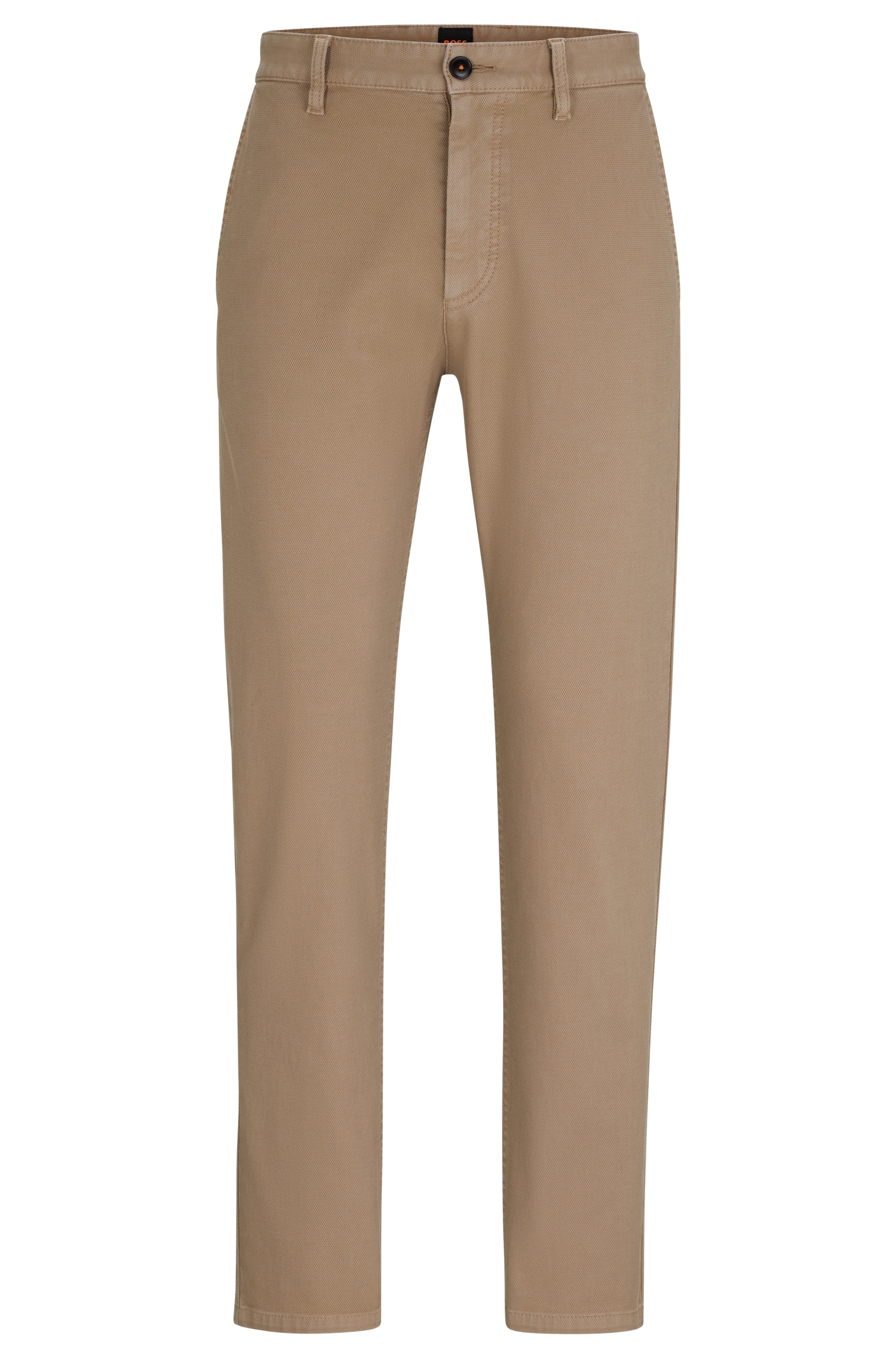 BOSS ORANGE Chinohose "Chino tapered", mit BOSS Schriftzug