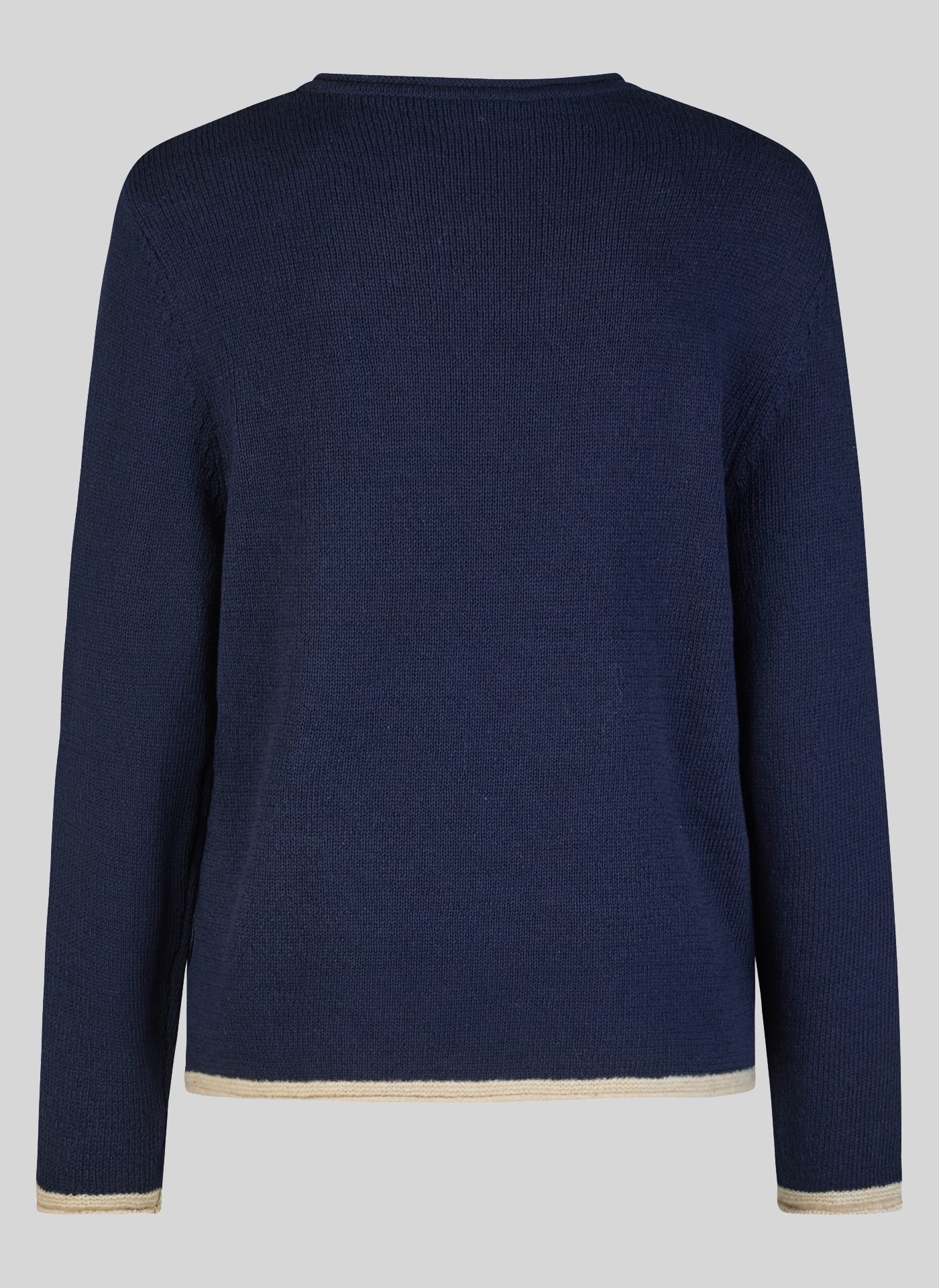Rabe Strickpullover mit Hunde-Motiv und Fransen