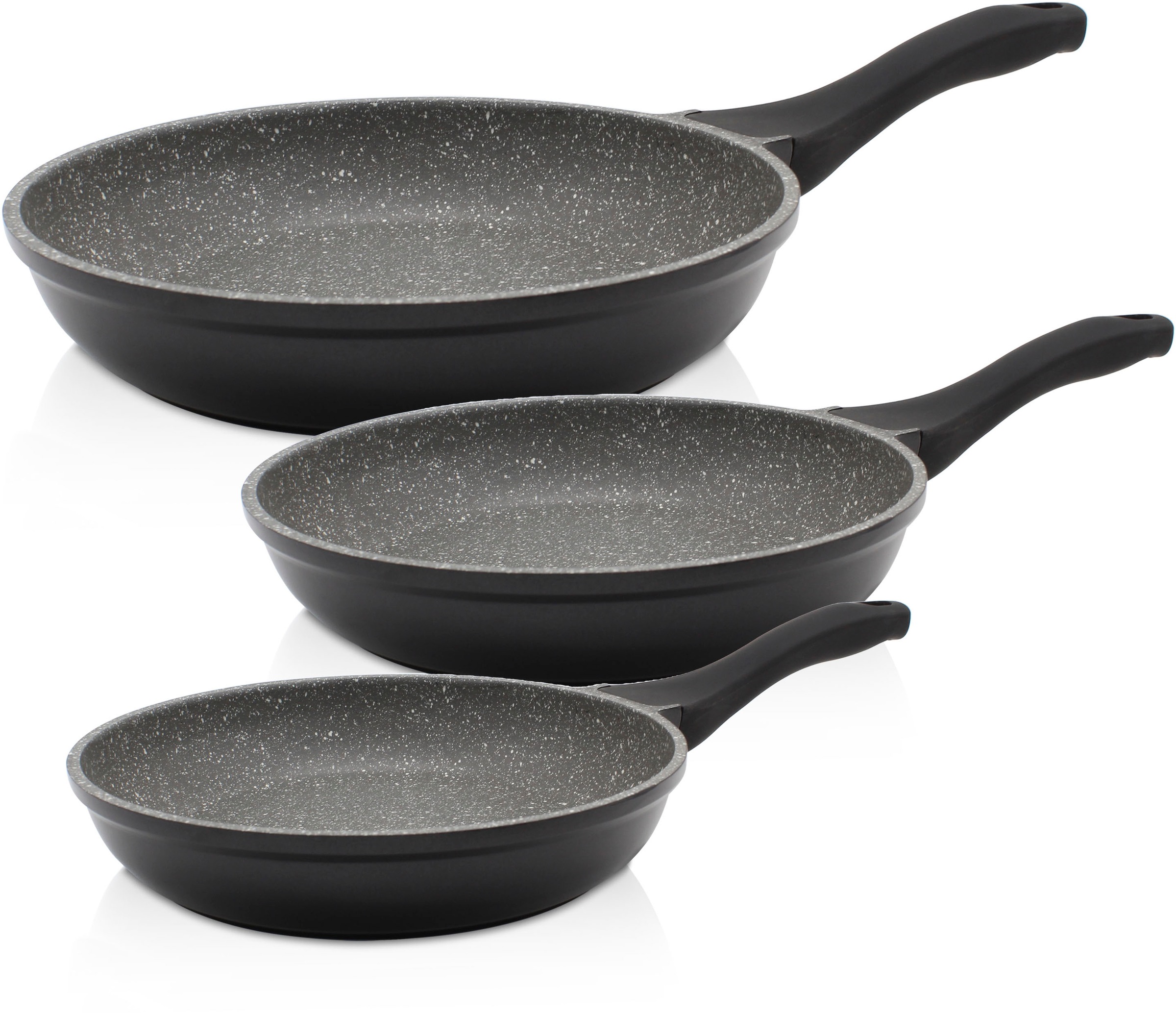 Krüger Pfannen-Set "Barcelona" Aluminiumguss Set, 3 Stk. tlg. Ø 20/24/28 cm günstig online kaufen