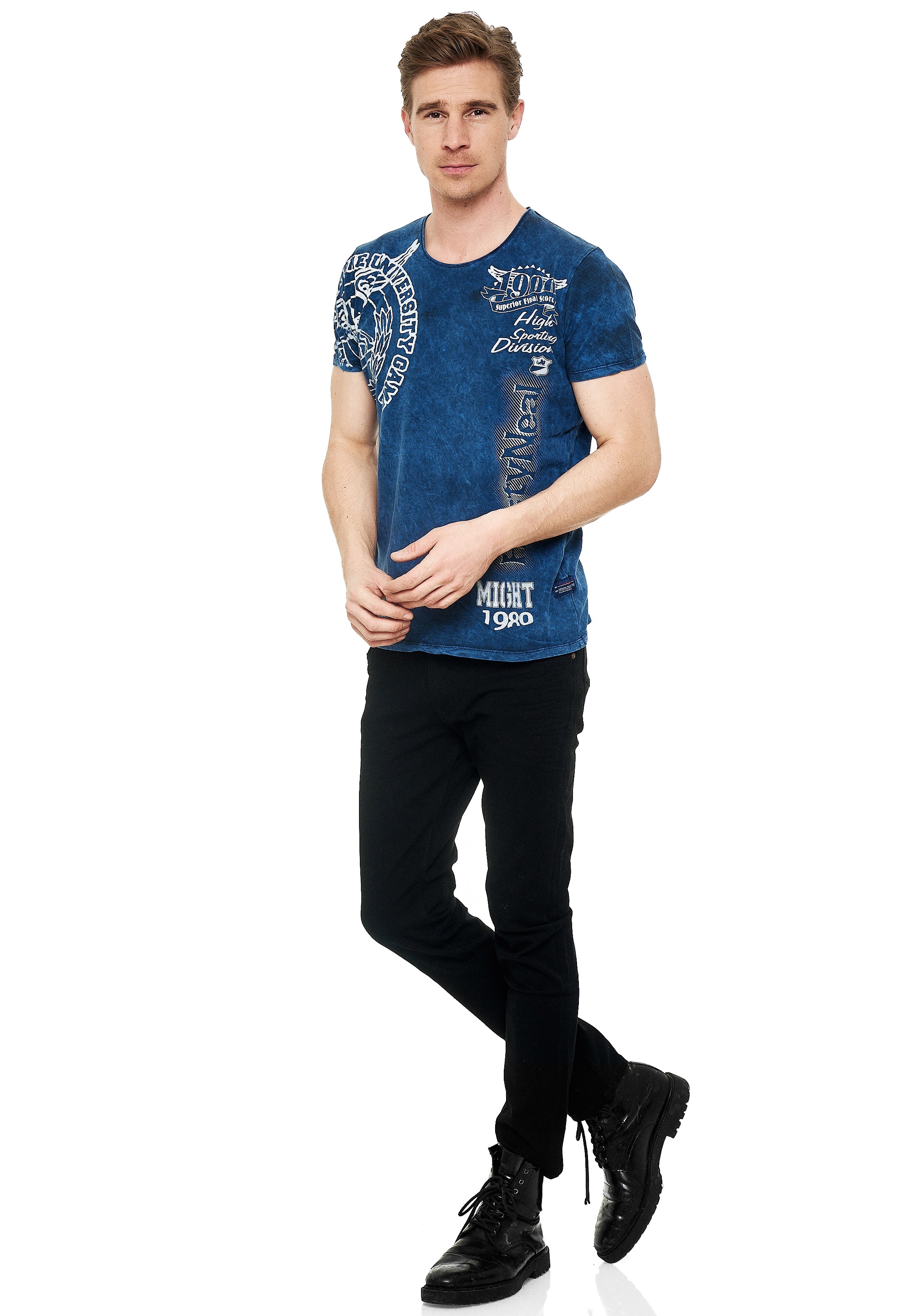 Rusty Neal T-Shirt, mit eindrucksvollem Print