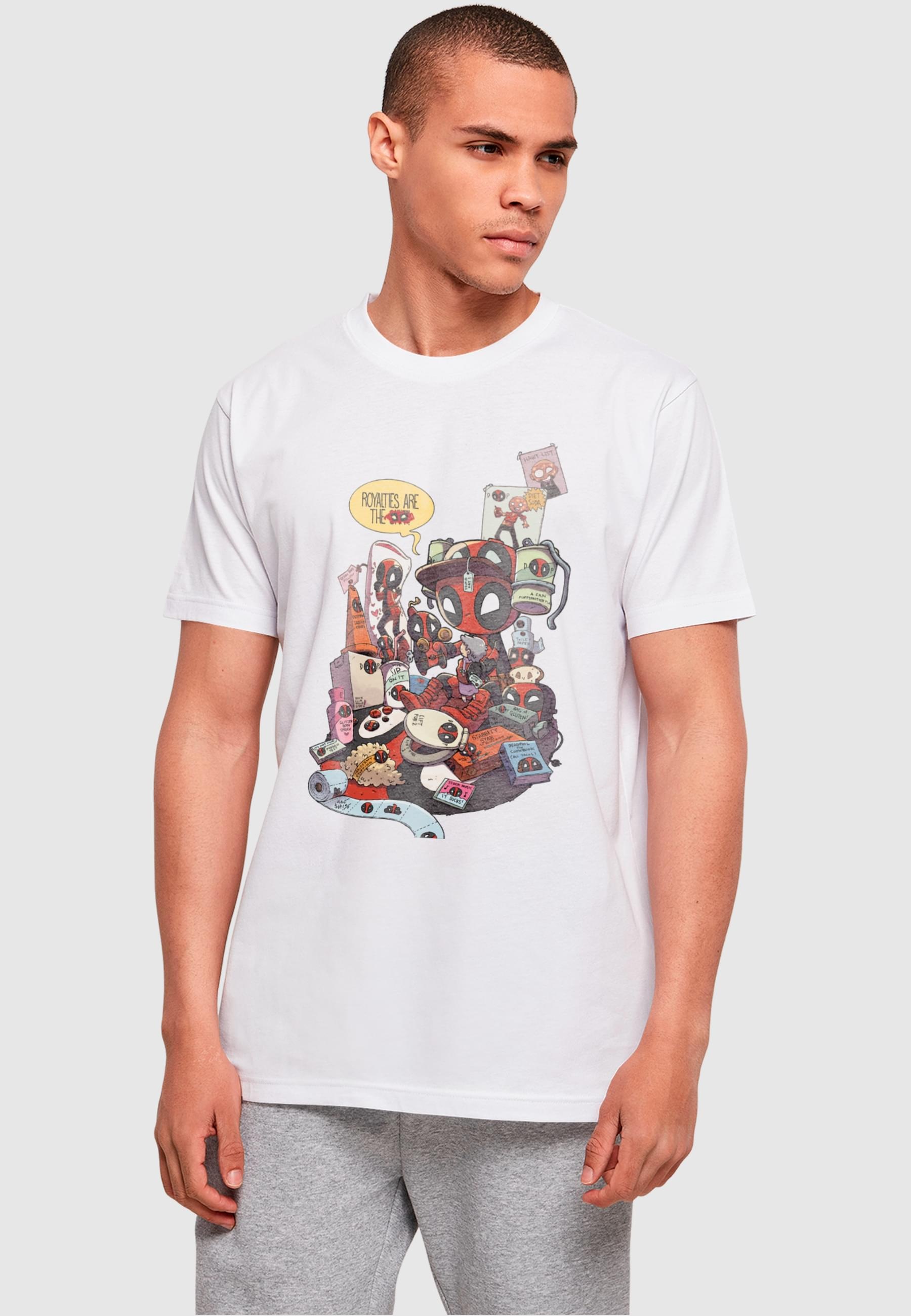 ABSOLUTE CULT T-Shirt »ABSOLUTE CULT Herren Deadpool - Merchandise Royalties T-Shirt«, (1 tlg.)