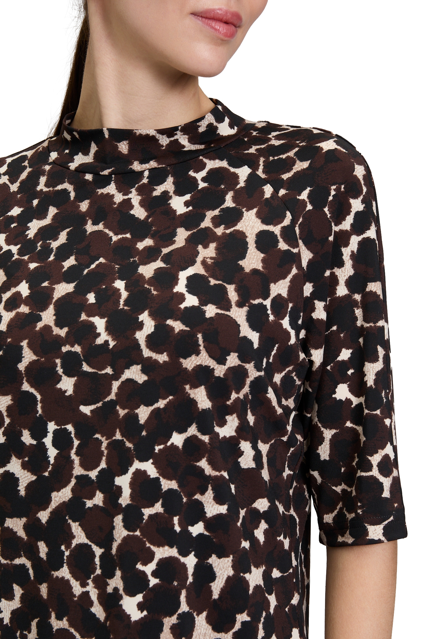 Betty Barclay Kurzarmshirt »Betty Barclay Damen Printshirt mit Stehkragen«, (1 tlg.)