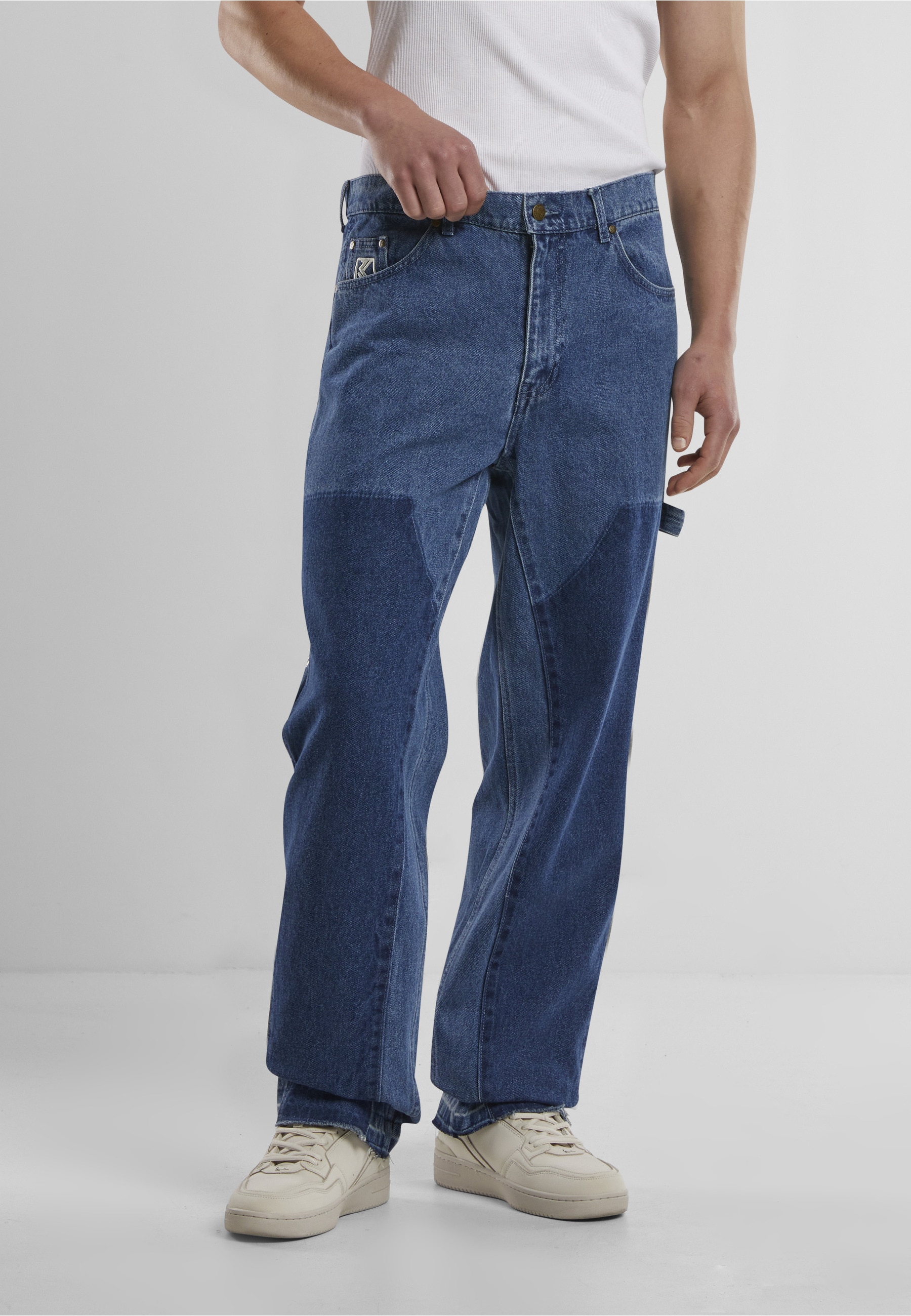 Karl Kani Bequeme Jeans »Karl Kani Karl Kani OG Washed Denim Carpenter Pants«