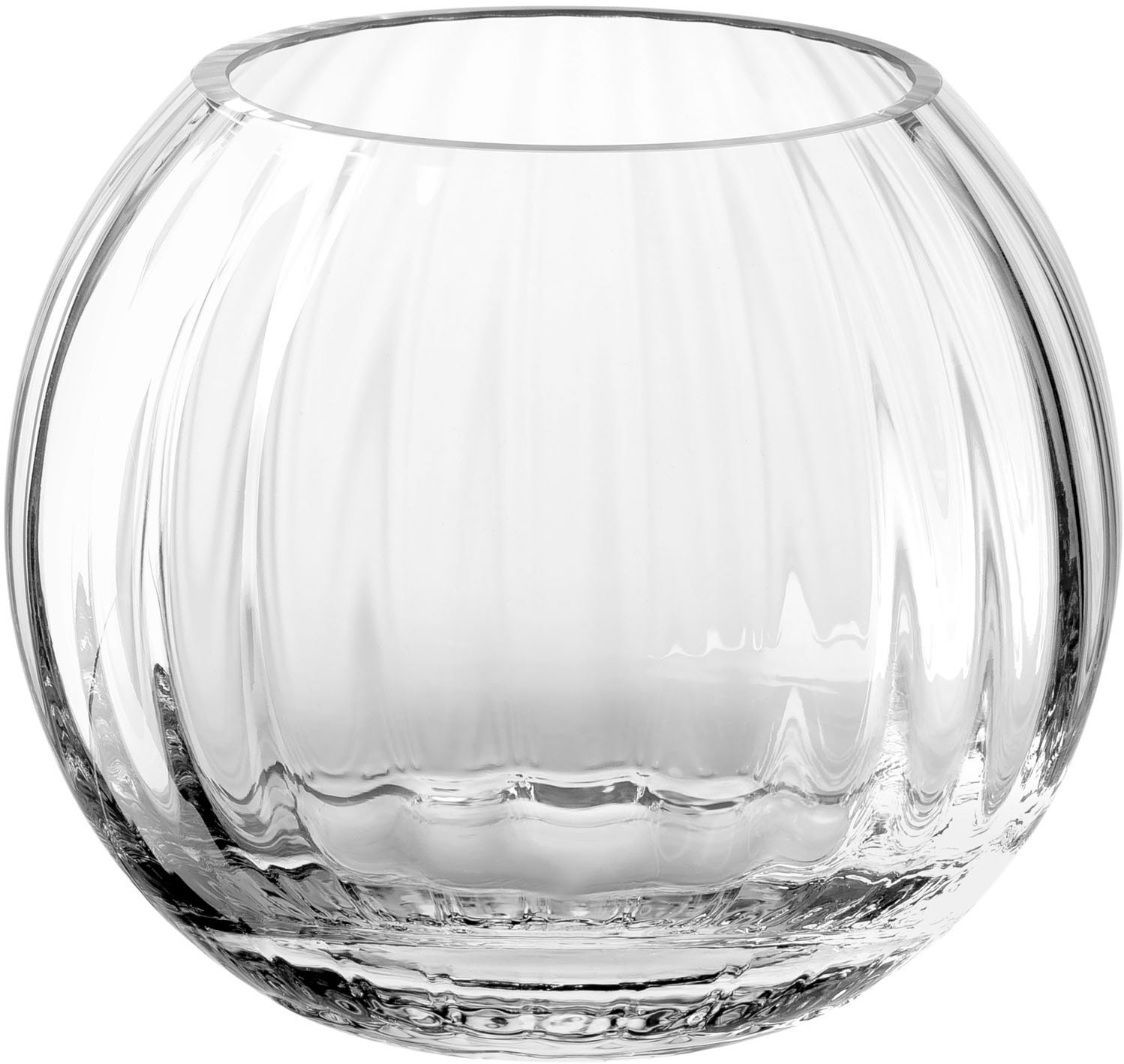 LEONARDO Kugelvase "Dekovase POESIA, mit dreidimensionaler Veredelung" aus Glas, handgefertigt, Spülmaschinenfest