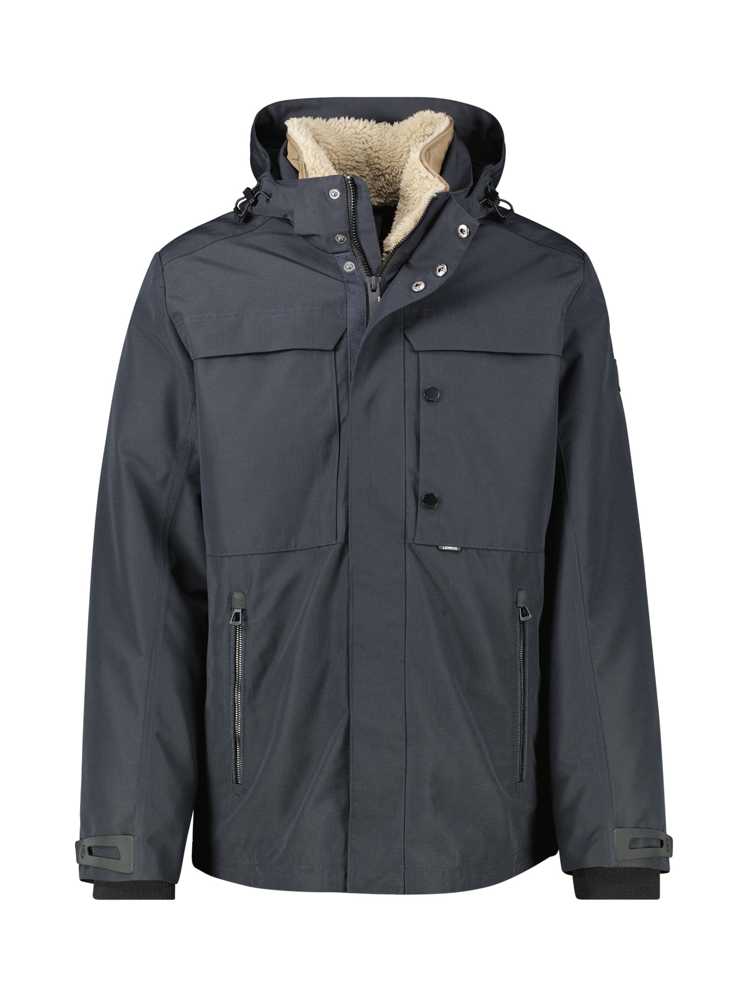 LERROS Winterjacke "LERROS Herrenjacke in Großen Größen" mit Kapuze Wasser- günstig online kaufen